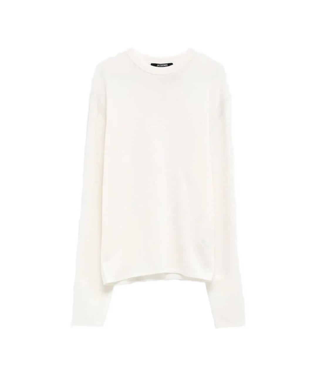 JACQUEMUS Белый шерстяной джемпер / свитер, фото 1