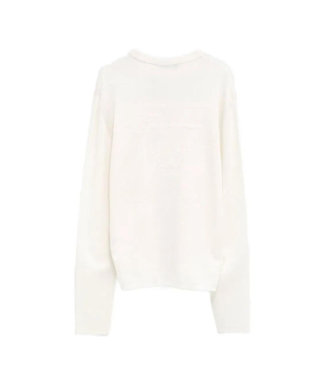 JACQUEMUS Белый шерстяной джемпер / свитер, фото 2