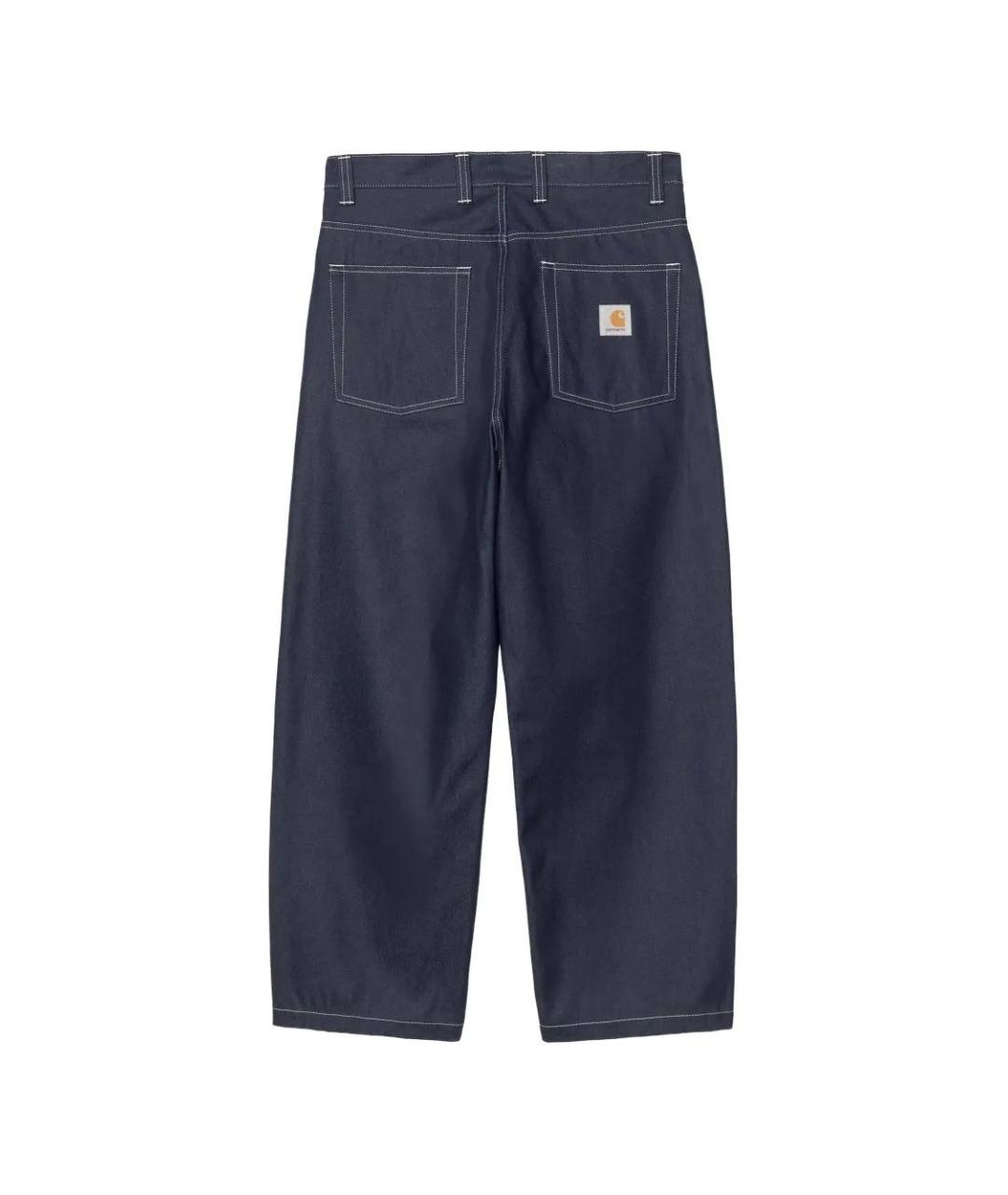 CARHARTT WIP Синие хлопковые повседневные брюки, фото 2