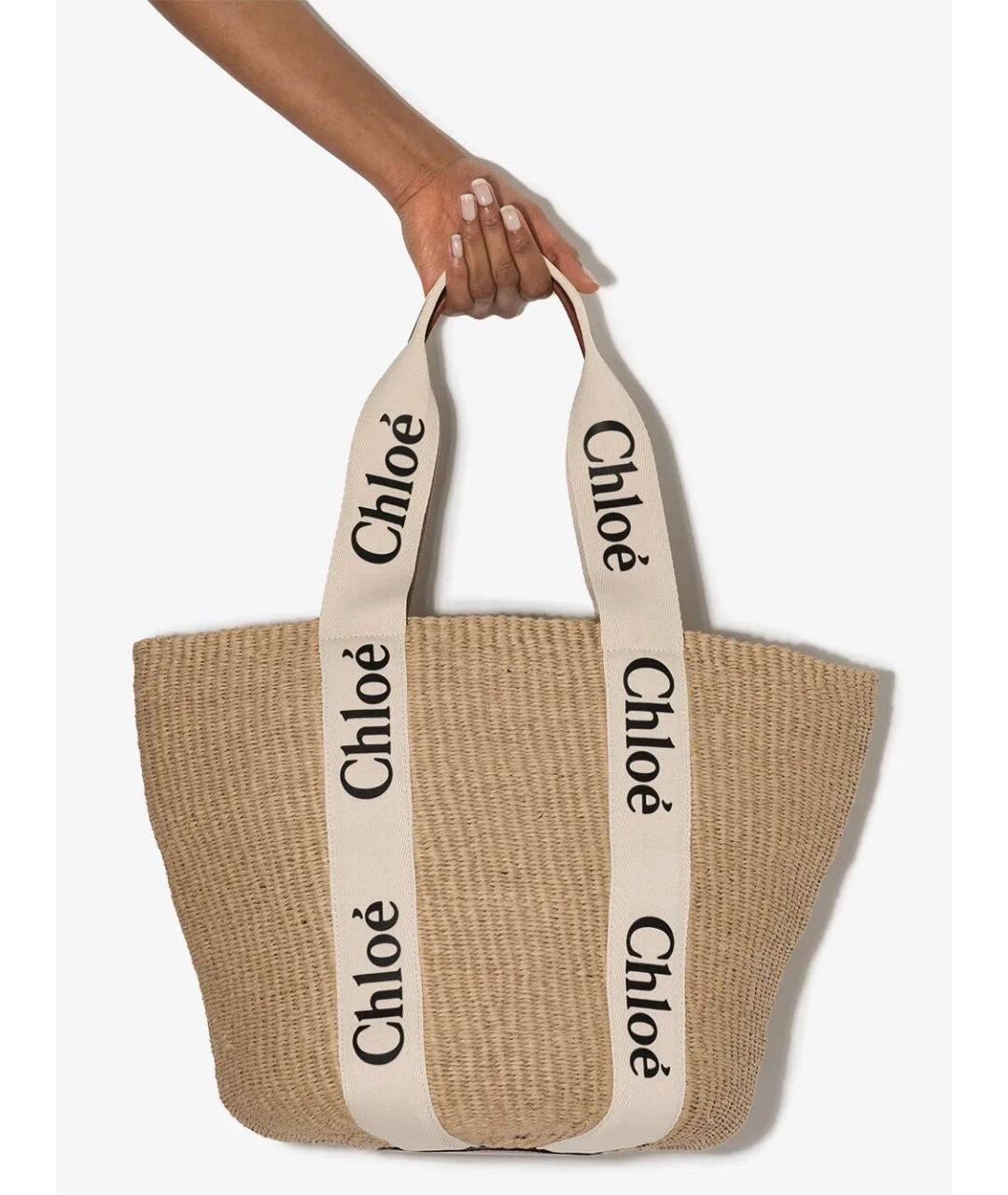 CHLOE Бежевая сумка тоут, фото 4