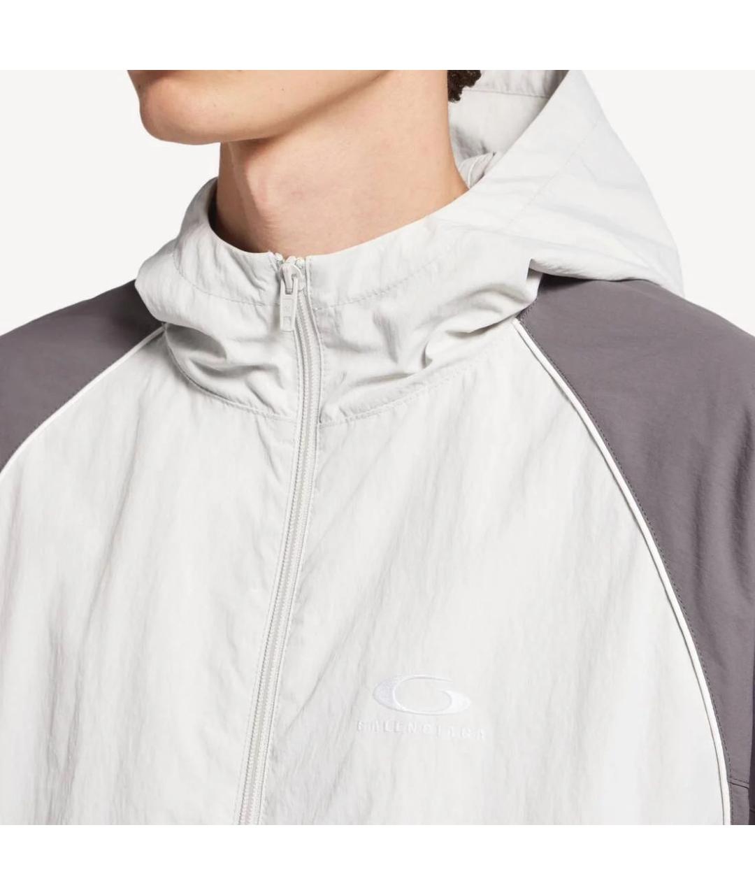 BALENCIAGA Серая полиамидовая куртка, фото 5