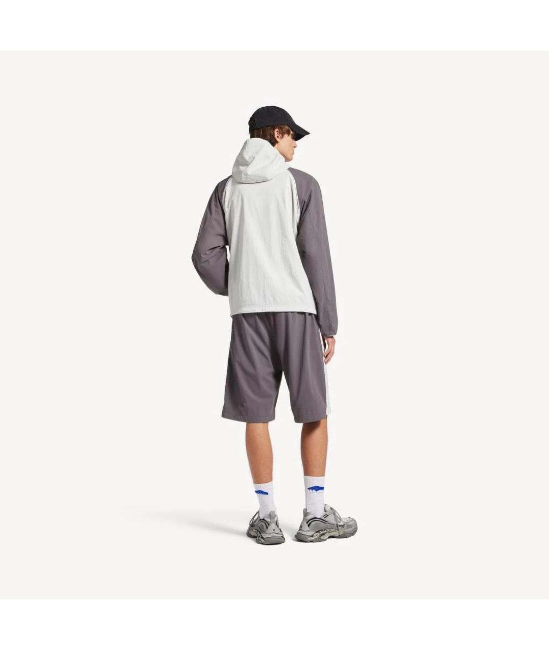 BALENCIAGA Серая полиамидовая куртка, фото 4