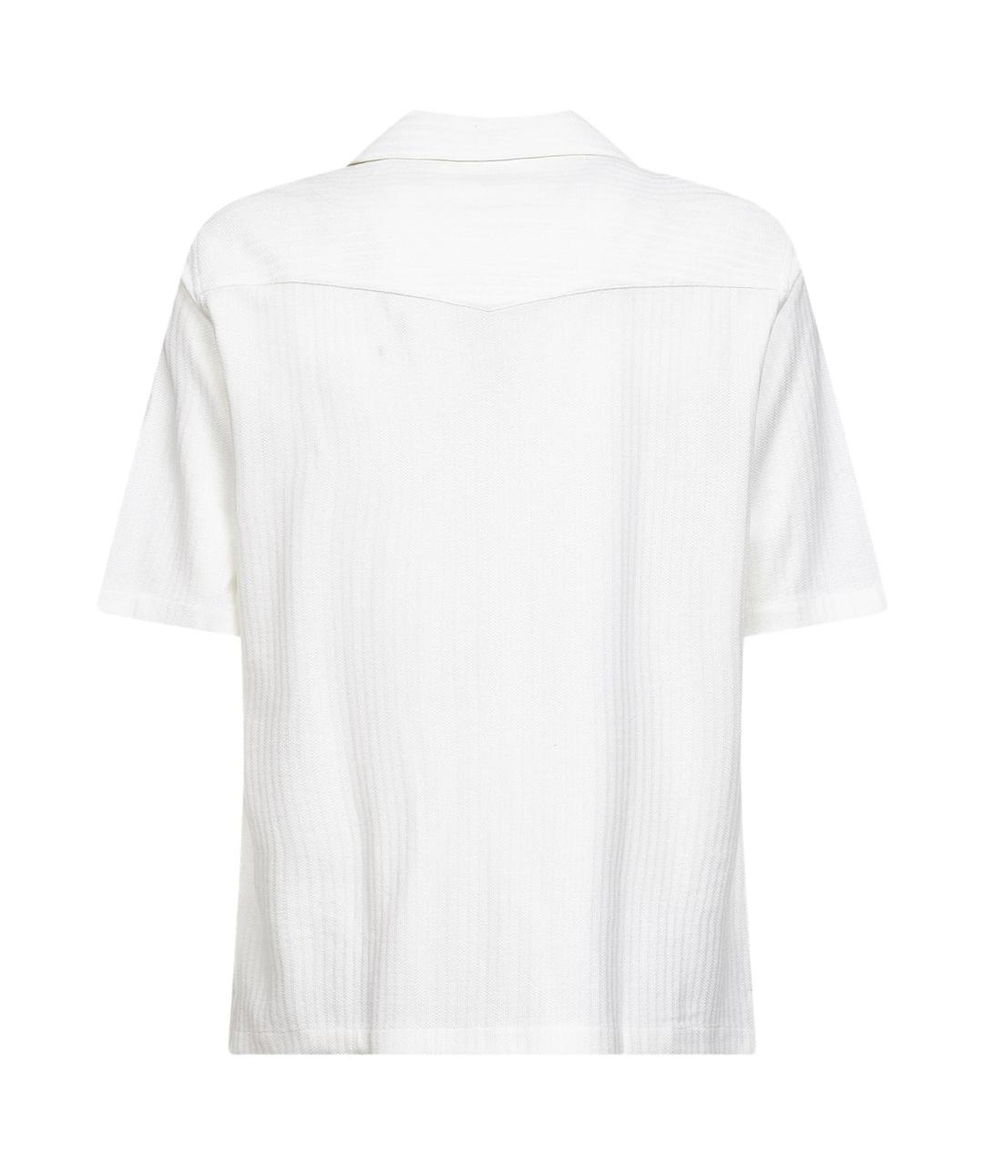 BRUNELLO CUCINELLI Белая хлопко-шелковая кэжуал рубашка, фото 2