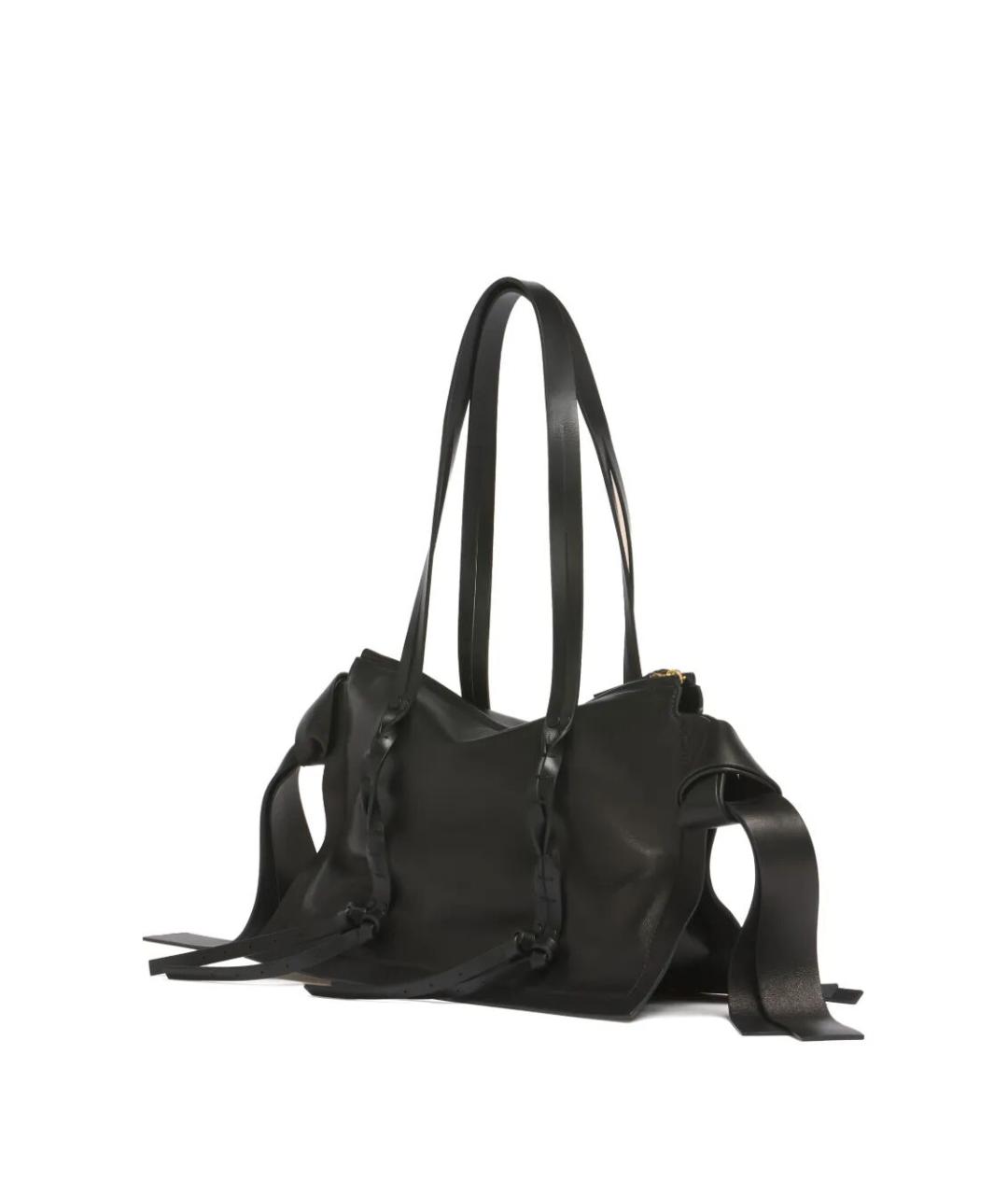 MARNI Черная кожаная сумка тоут, фото 3