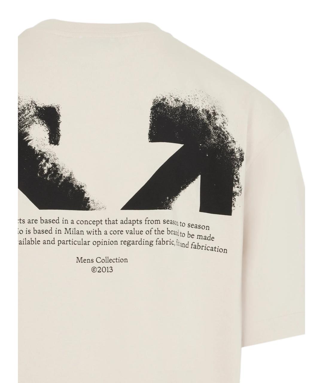 OFF-WHITE Хлопковая футболка, фото 2