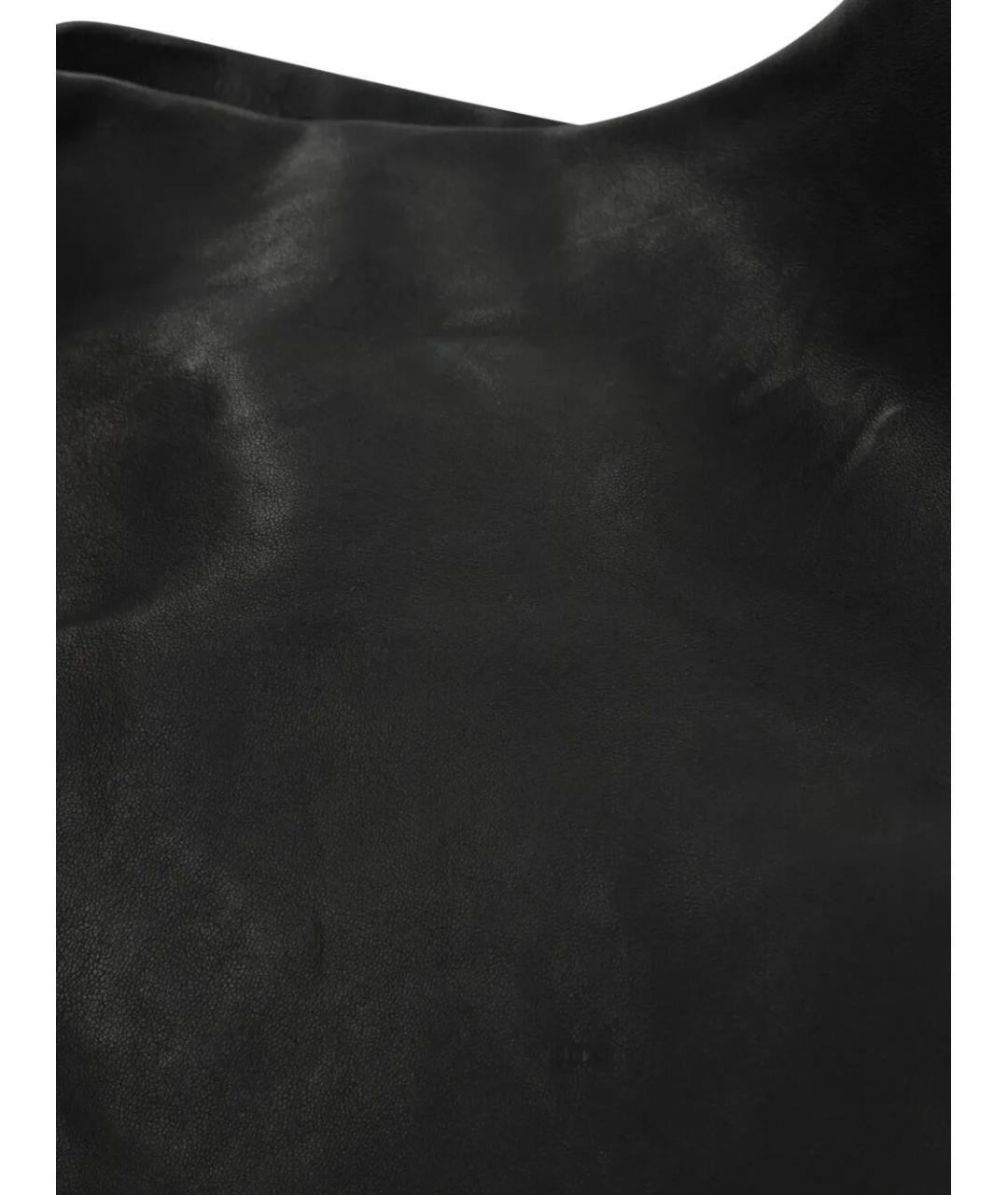 ANN DEMEULEMEESTER Черная кожаная сумка через плечо, фото 4