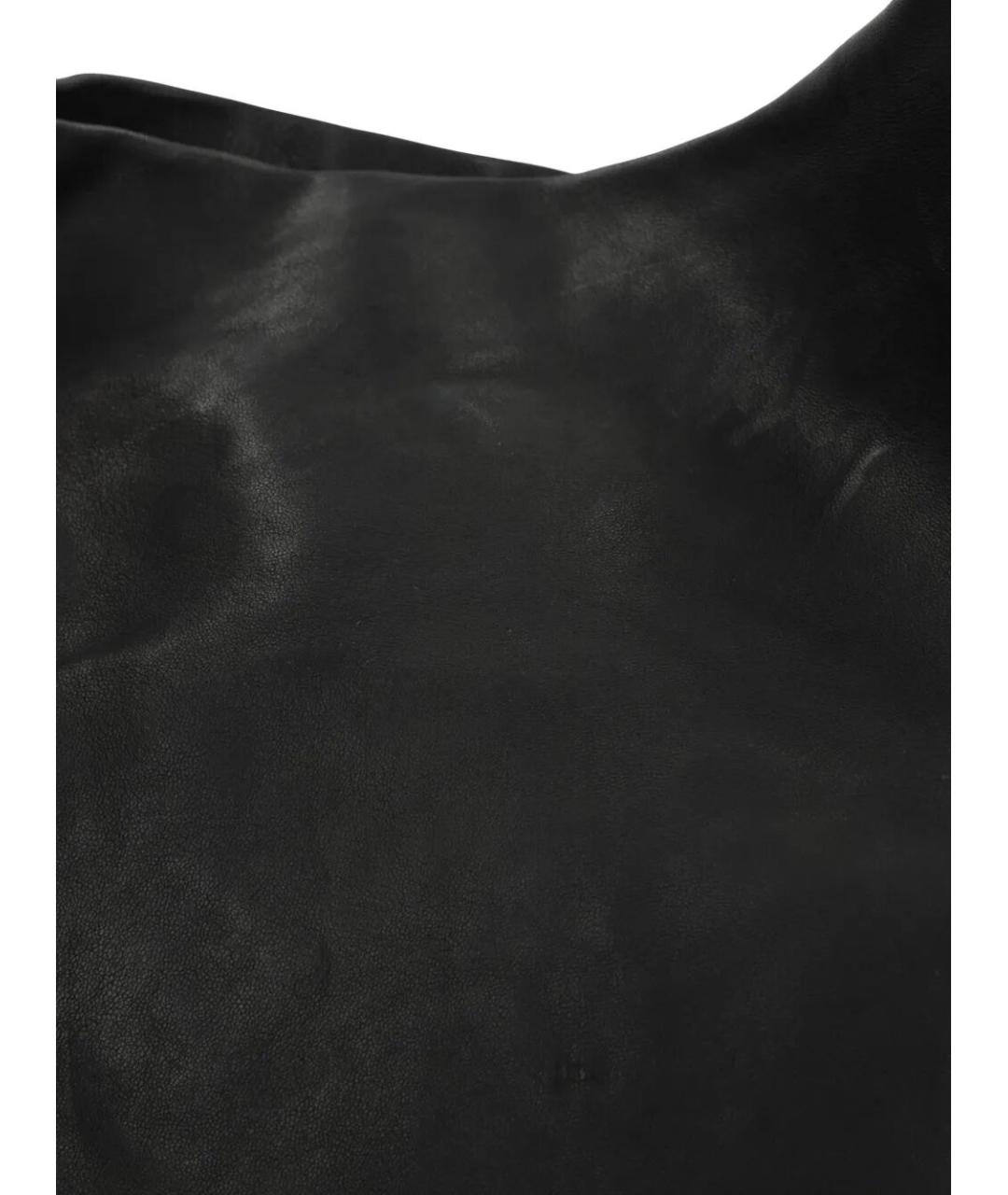 ANN DEMEULEMEESTER Черная кожаная сумка через плечо, фото 2