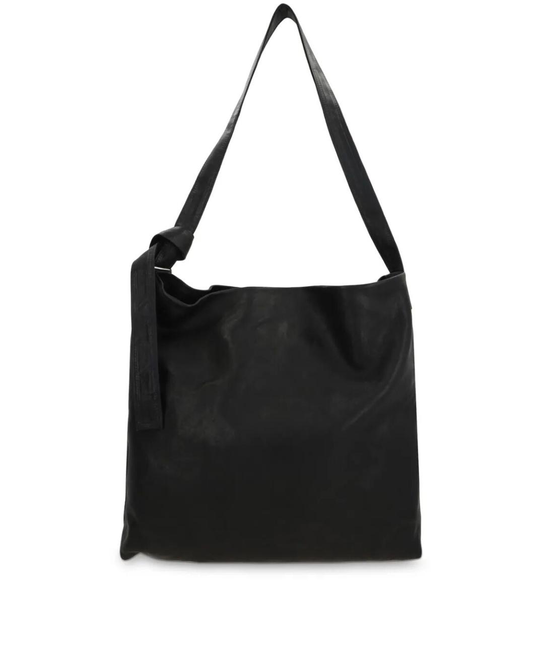 ANN DEMEULEMEESTER Черная кожаная сумка через плечо, фото 1