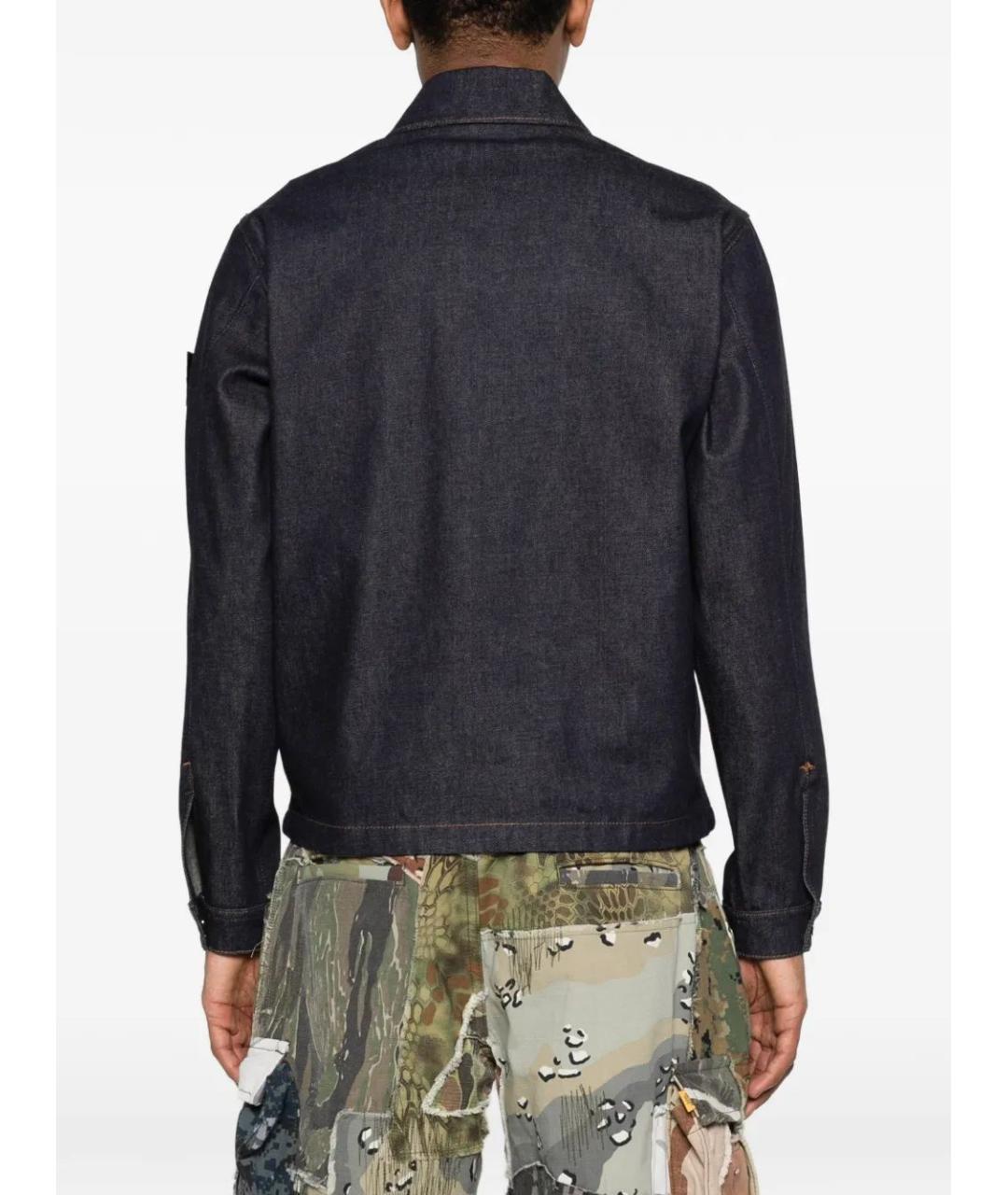 STONE ISLAND Синяя хлопковая куртка, фото 4