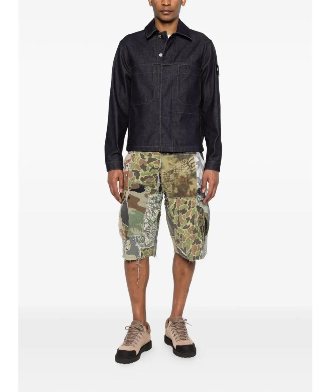 STONE ISLAND Синяя хлопковая куртка, фото 2