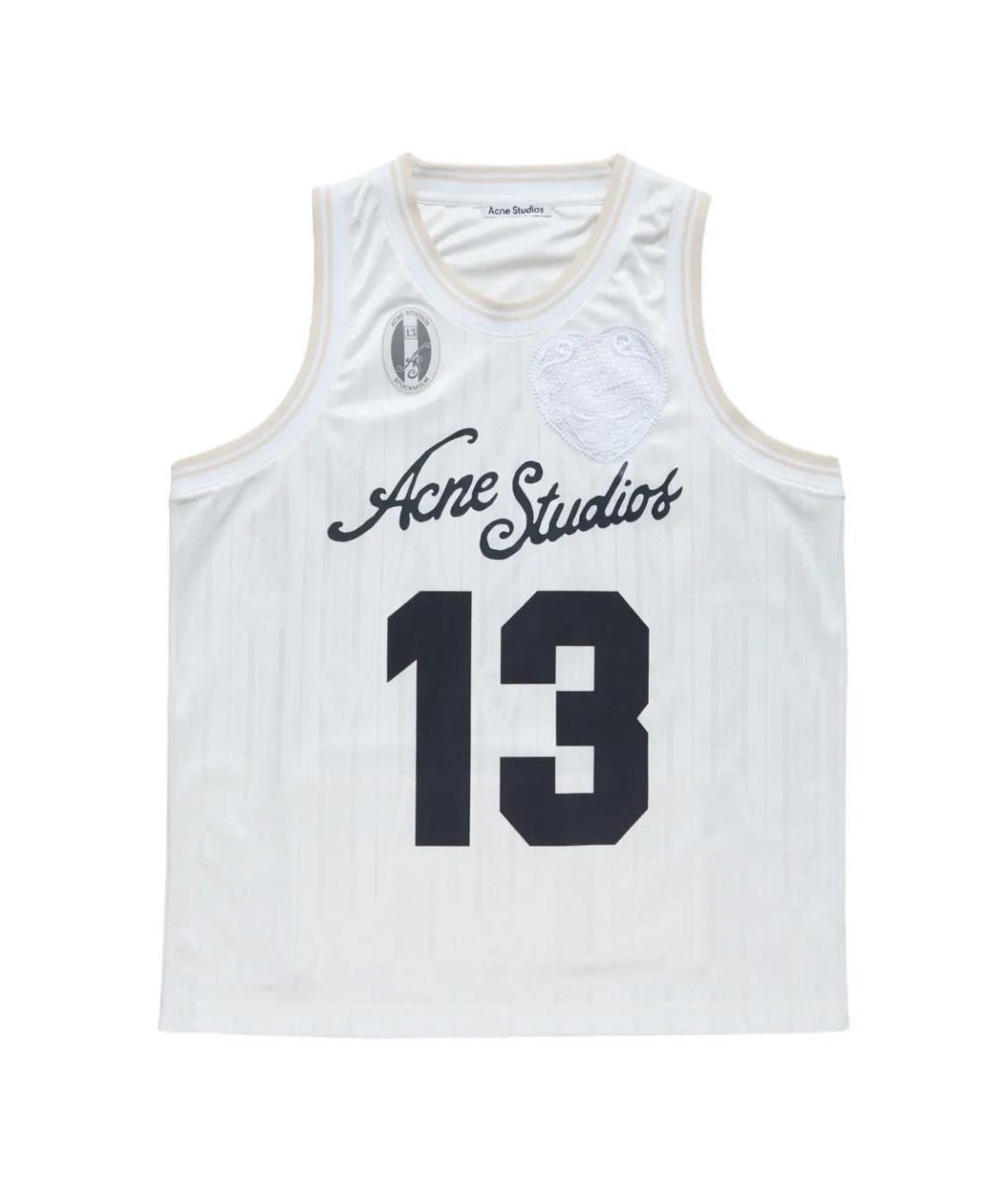 ACNE STUDIOS Белая майка, фото 1