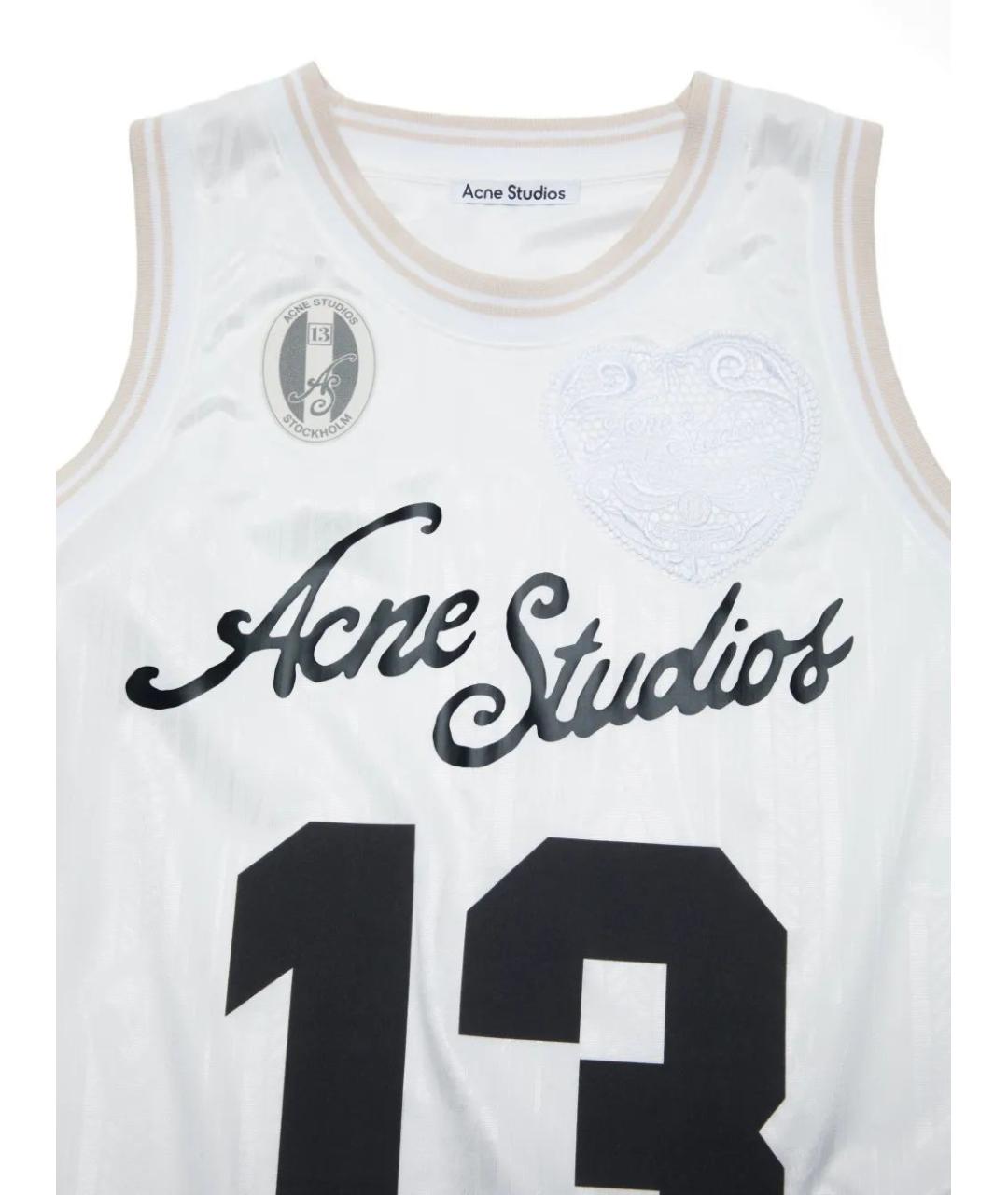 ACNE STUDIOS Белая майка, фото 5