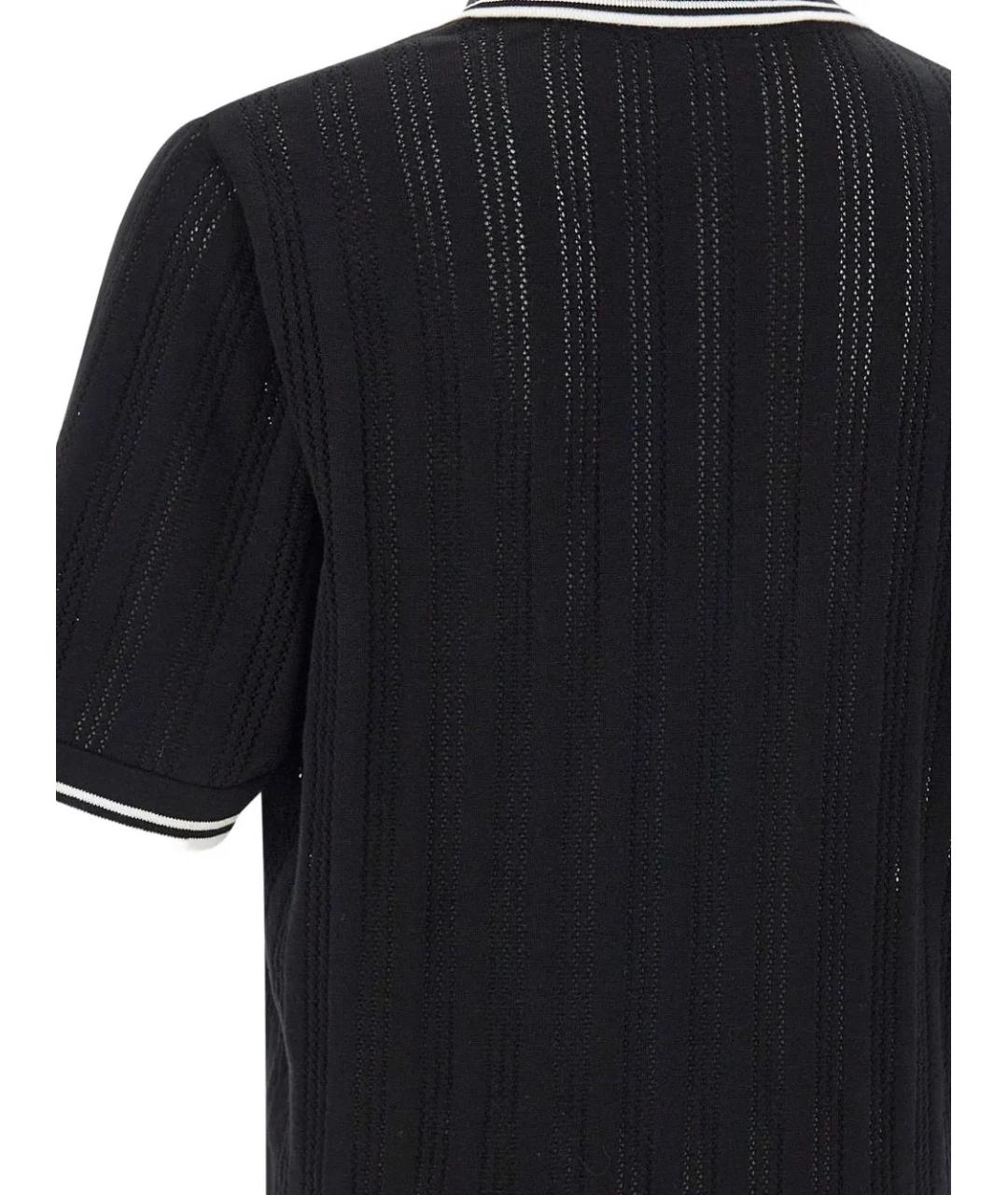 CARHARTT WIP Черное хлопковое поло с коротким рукавом, фото 5