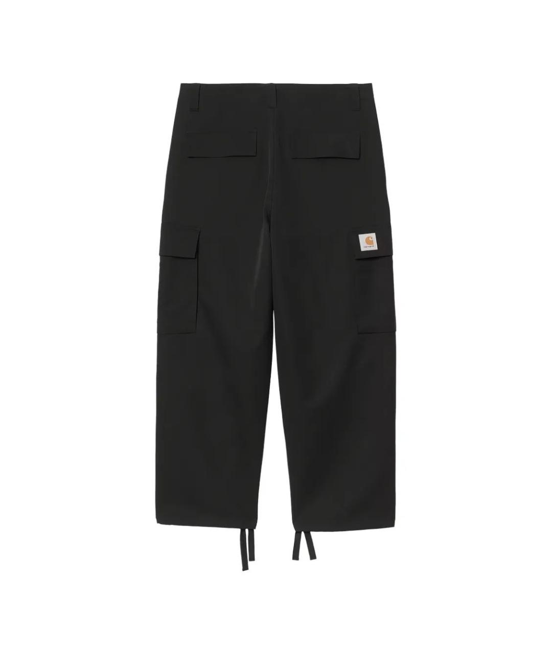 CARHARTT WIP Черные полиэстеровые повседневные брюки, фото 2