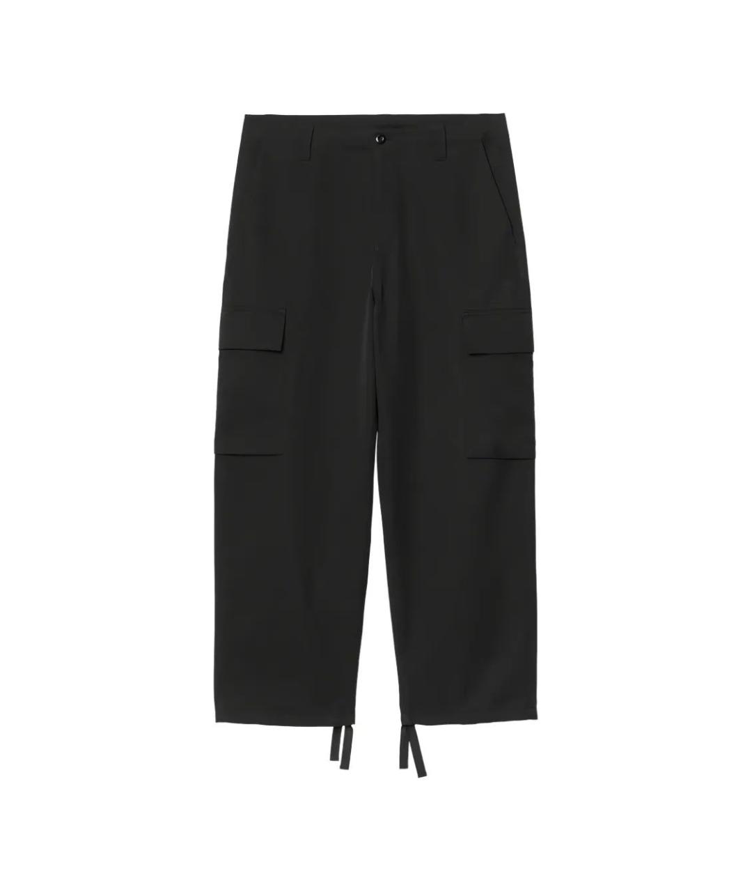 CARHARTT WIP Черные полиэстеровые повседневные брюки, фото 1