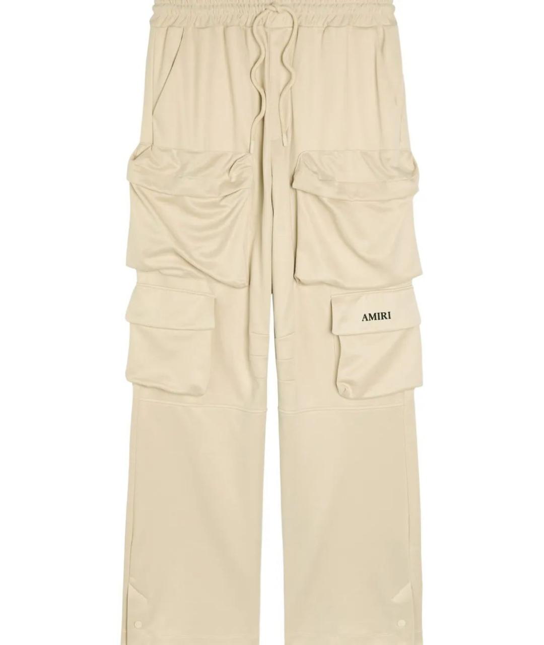 AMIRI Бежевые полиэстеровые повседневные брюки, фото 2