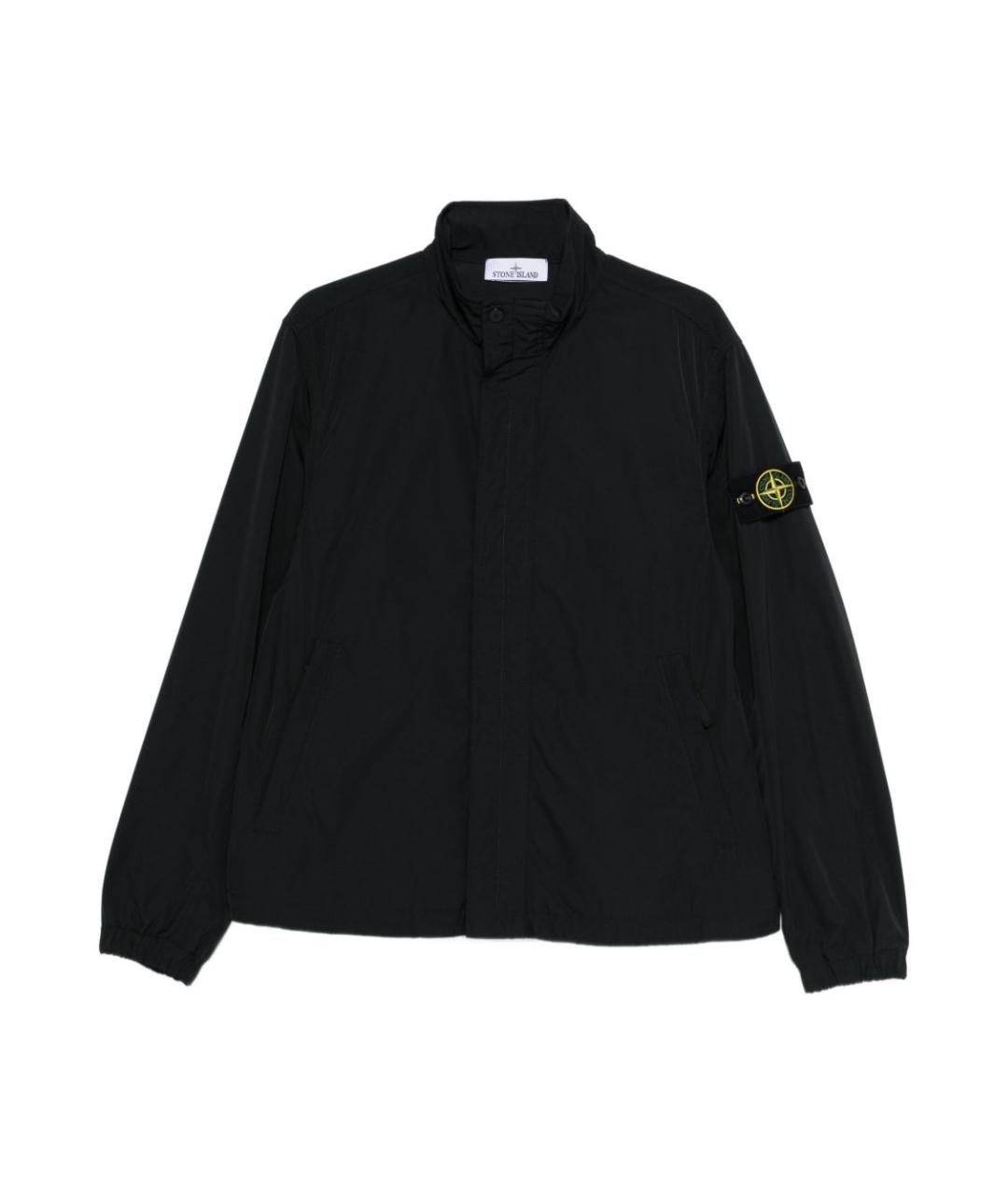 STONE ISLAND Черная полиэстеровая куртка, фото 1
