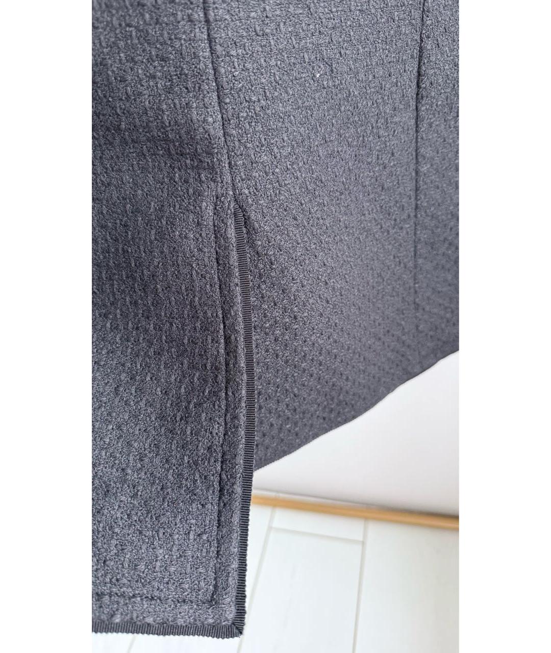 CHANEL Черный хлопковый жакет/пиджак, фото 3