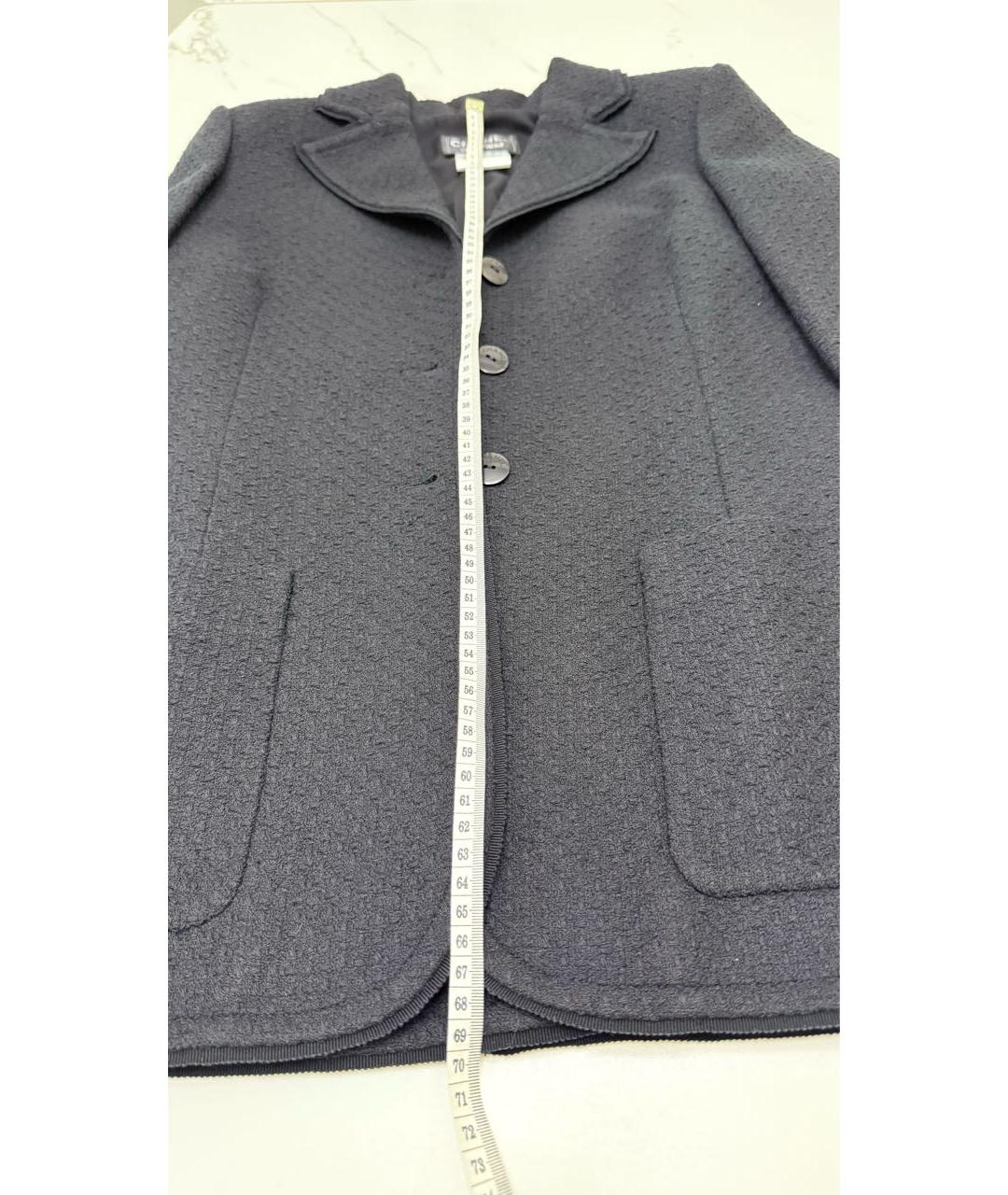 CHANEL Черный хлопковый жакет/пиджак, фото 8
