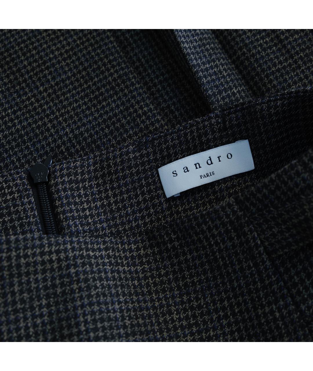 SANDRO Коричневая юбка мини, фото 3