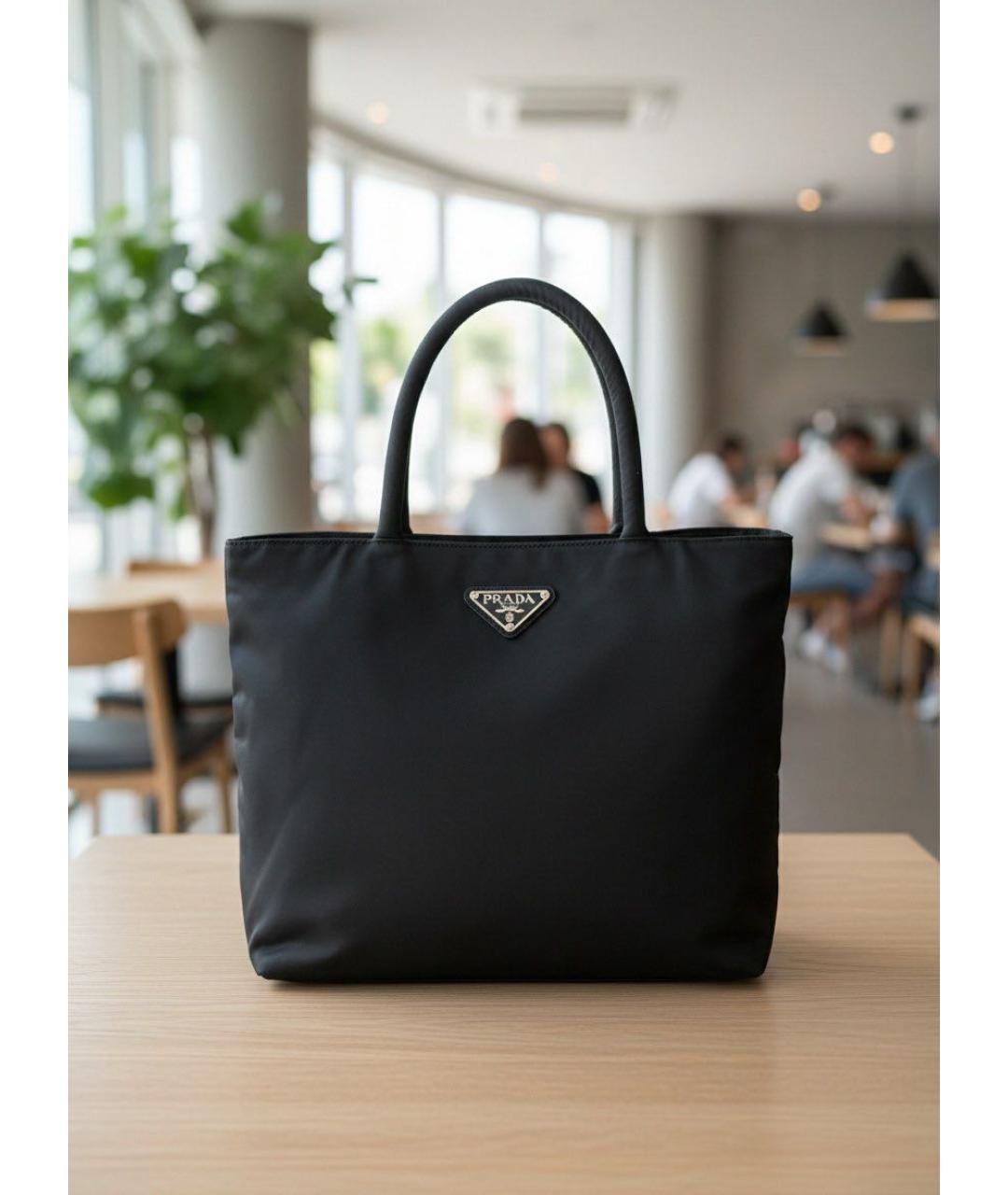 PRADA Черная сумка тоут, фото 7