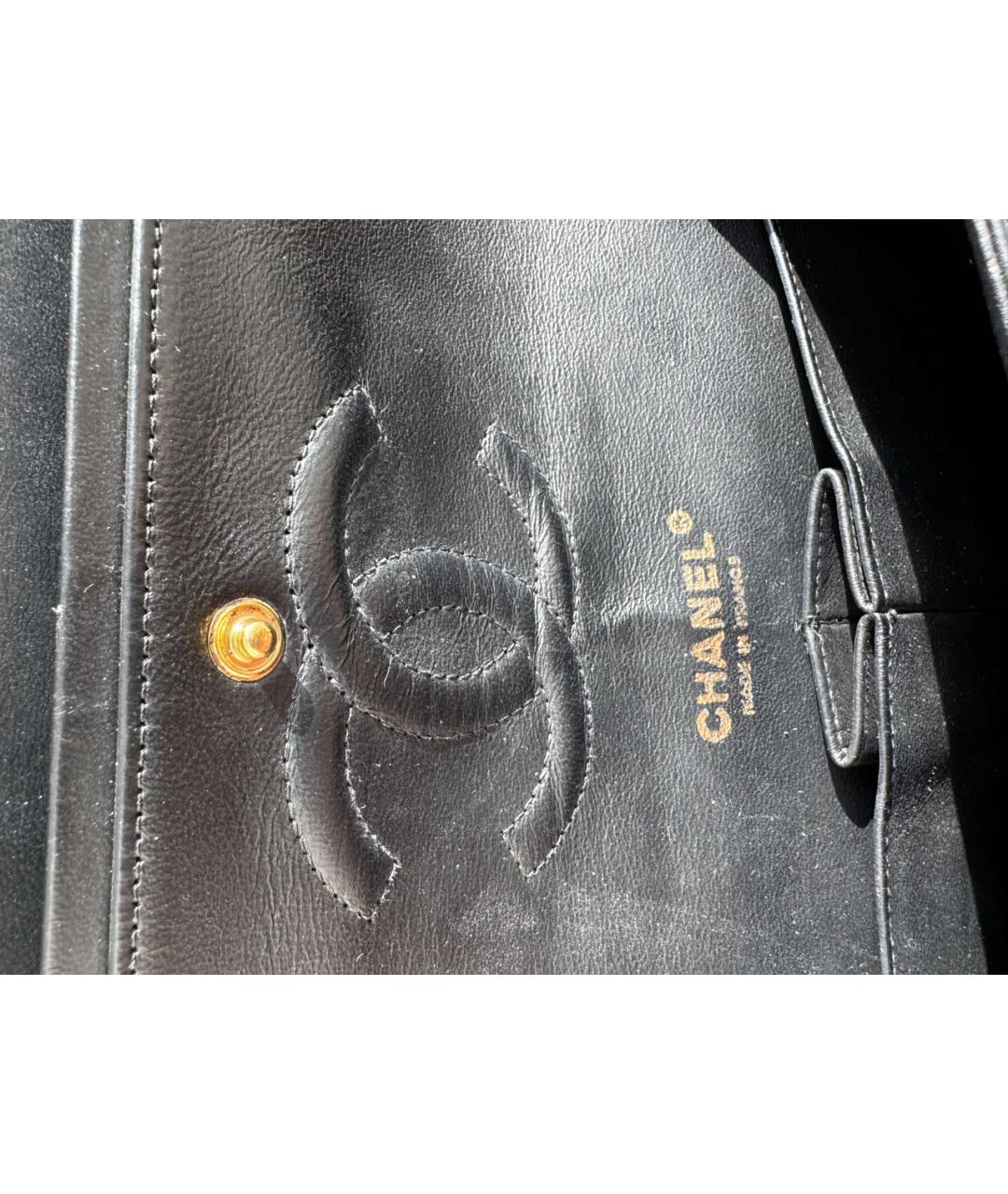 CHANEL Черная кожаная сумка через плечо, фото 2