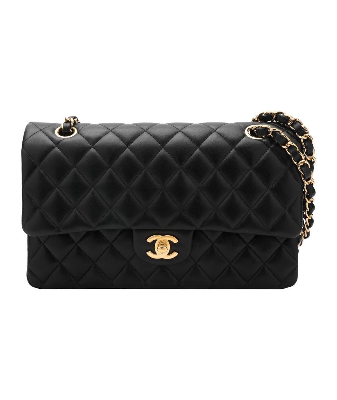 CHANEL Черная кожаная сумка через плечо, фото 8