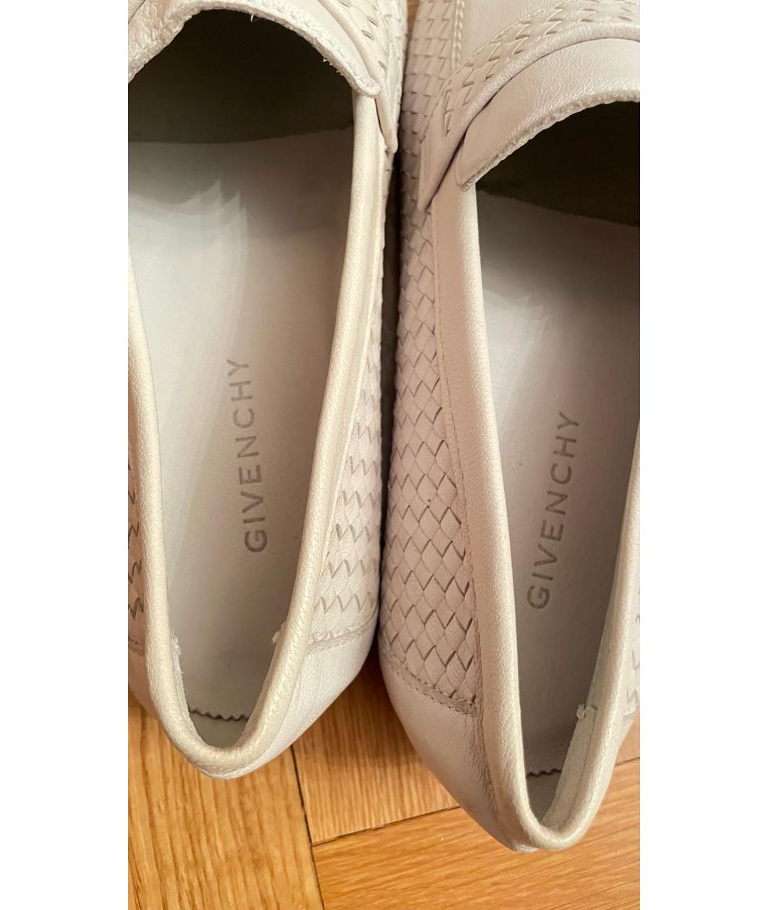 GIVENCHY Белые кожаные лоферы, фото 3