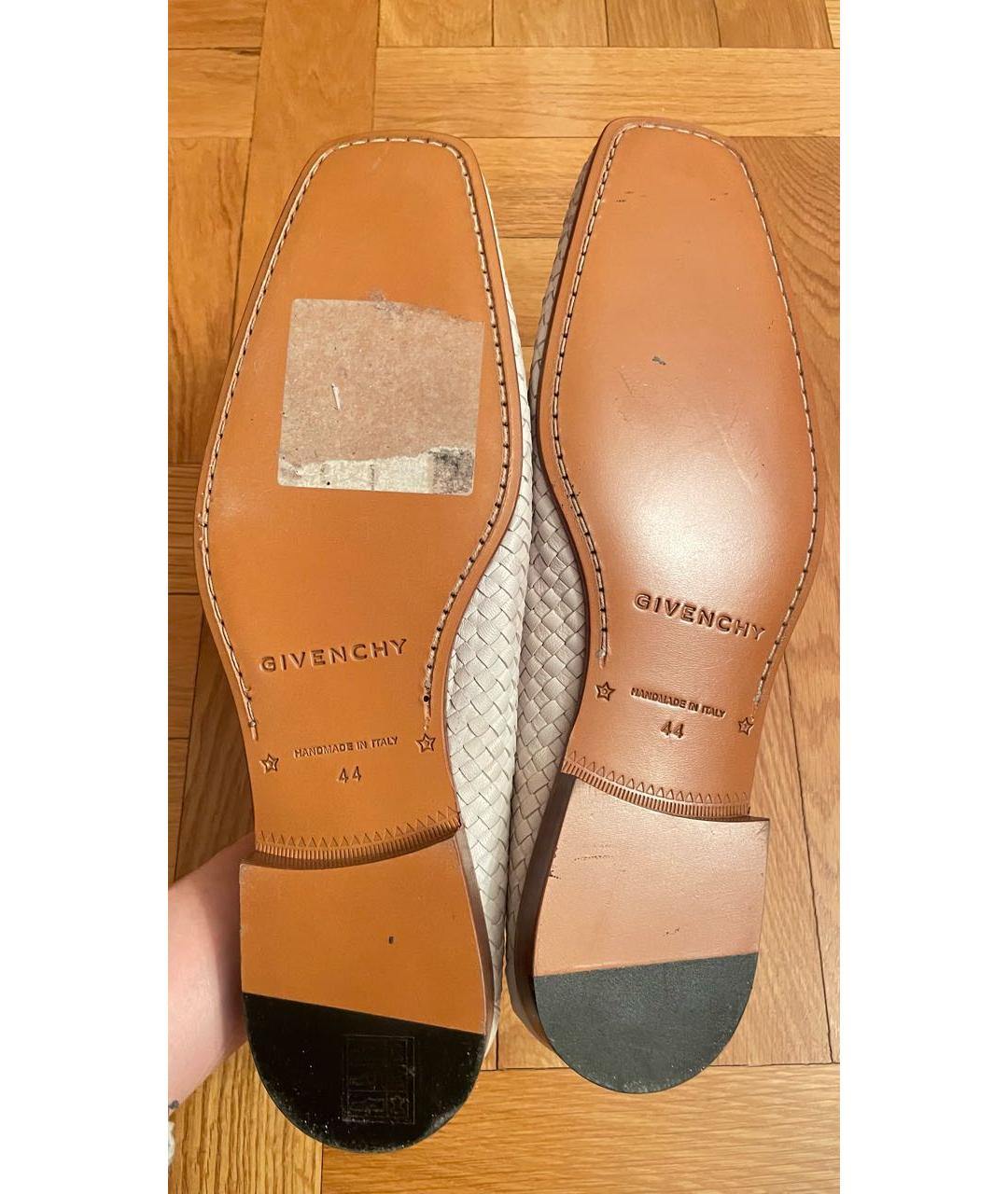 GIVENCHY Белые кожаные лоферы, фото 5