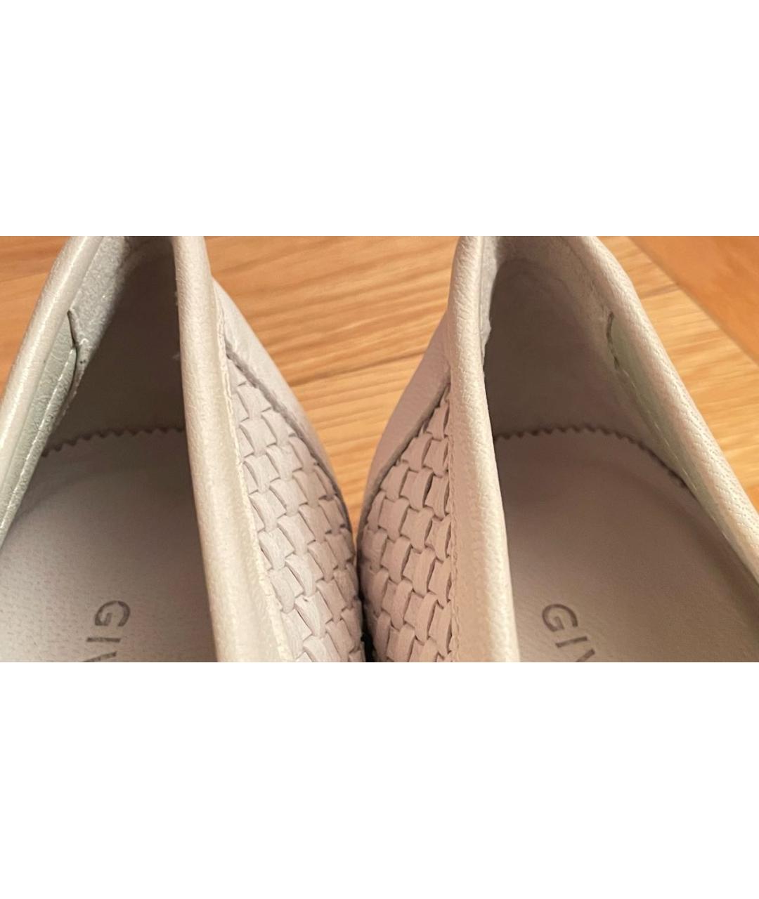 GIVENCHY Белые кожаные лоферы, фото 8