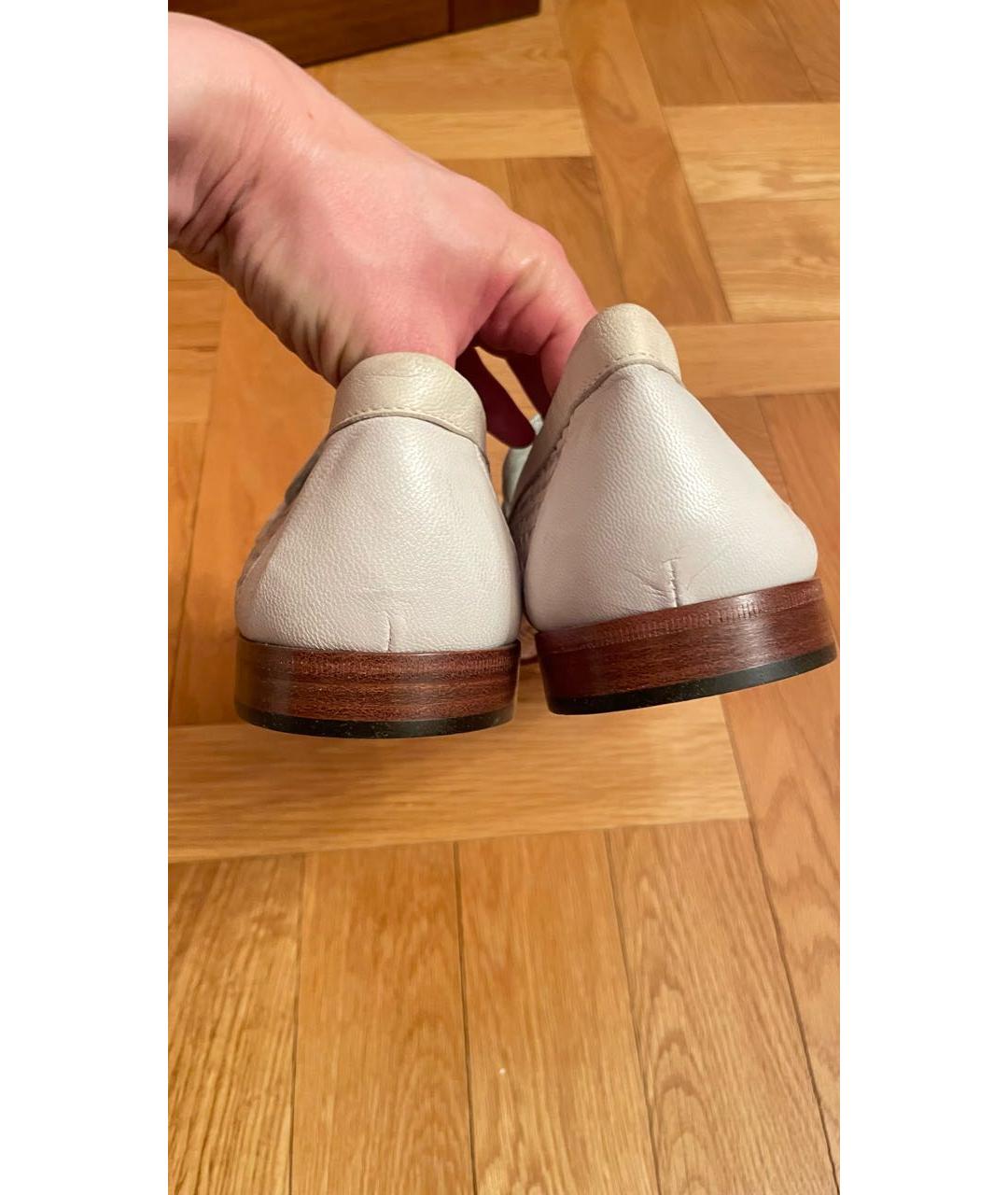 GIVENCHY Белые кожаные лоферы, фото 4