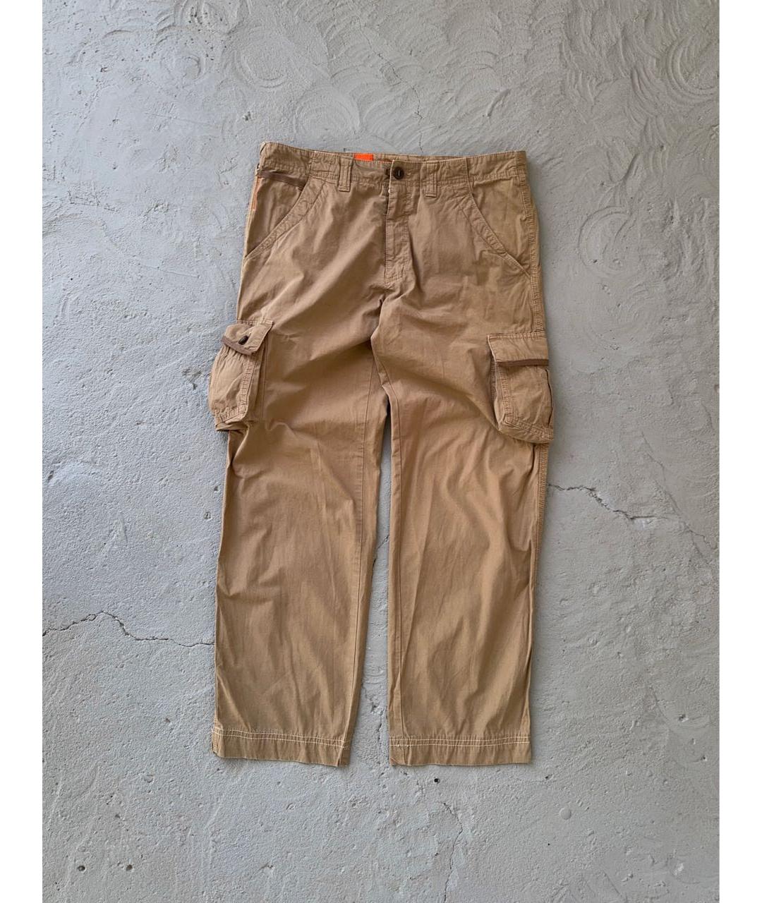 HUGO BOSS Бежевые хлопковые повседневные брюки, фото 9