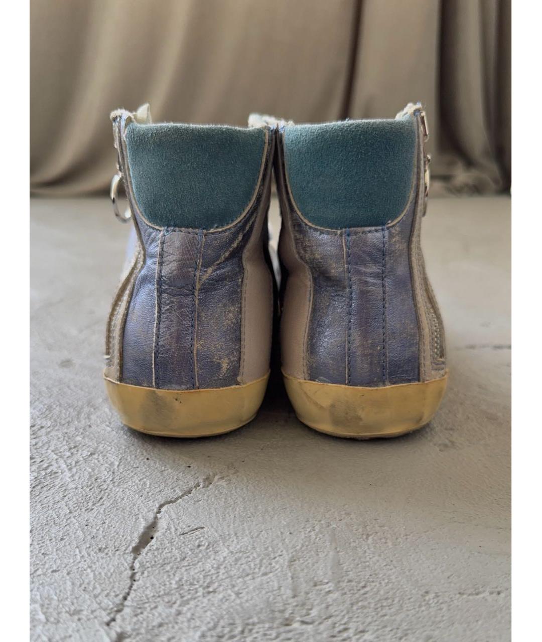 PHILIPPE MODEL Синие кожаные кеды, фото 6