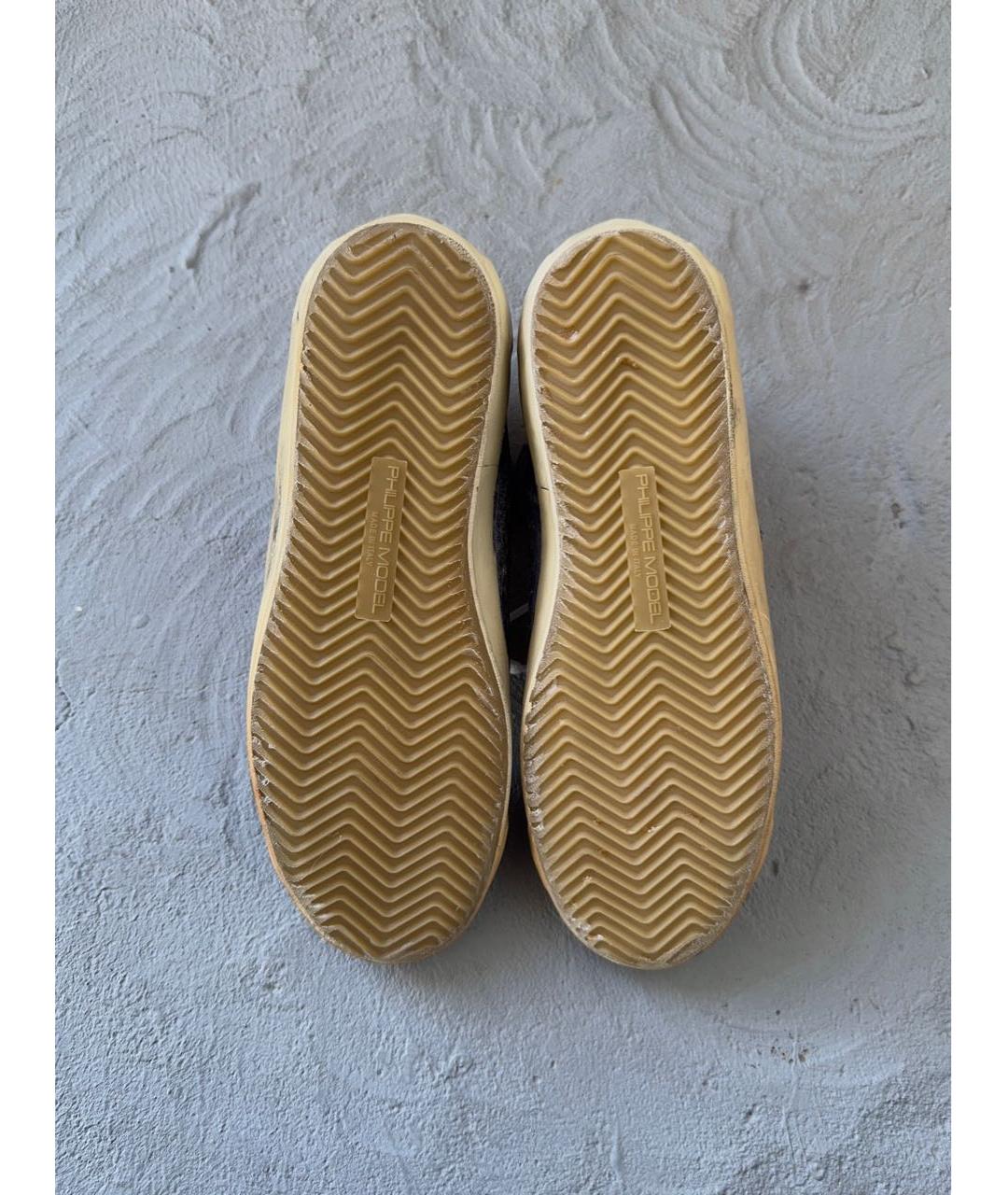 PHILIPPE MODEL Синие кожаные кеды, фото 8