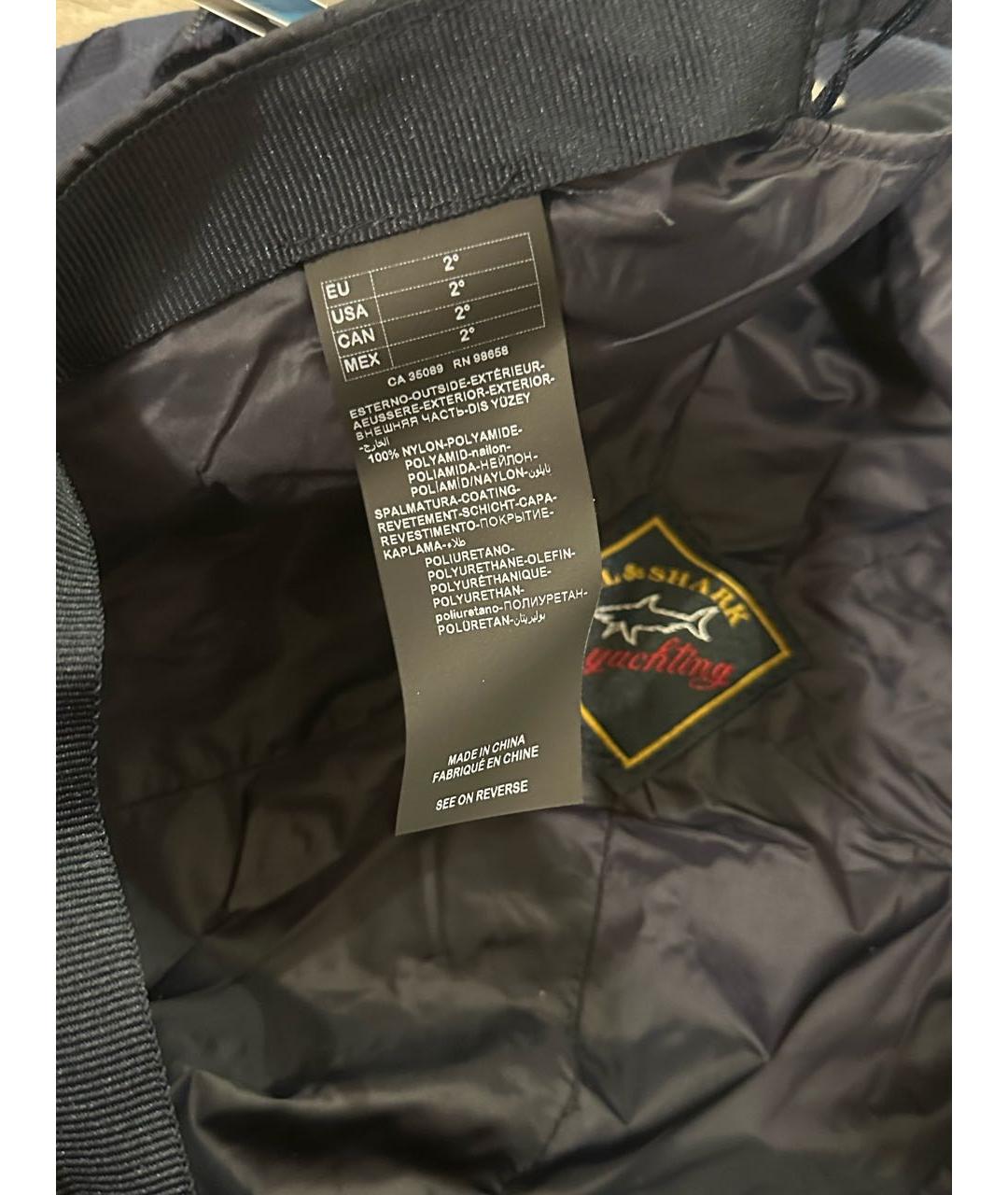 PAUL & SHARK Темно-синяя синтетическая кепка/бейсболка, фото 6