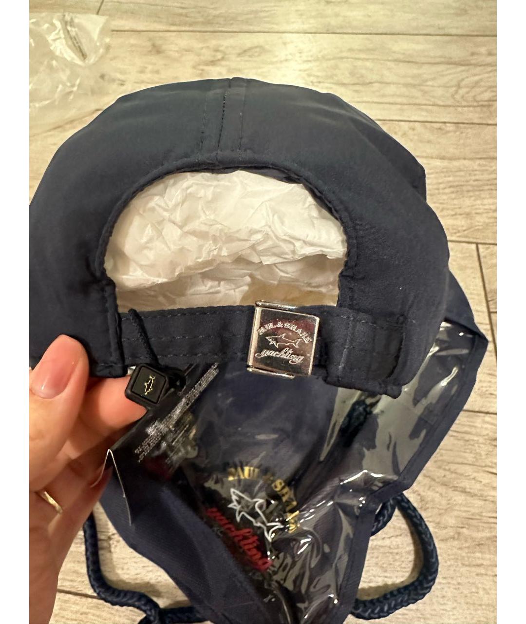 PAUL & SHARK Темно-синяя синтетическая кепка/бейсболка, фото 5