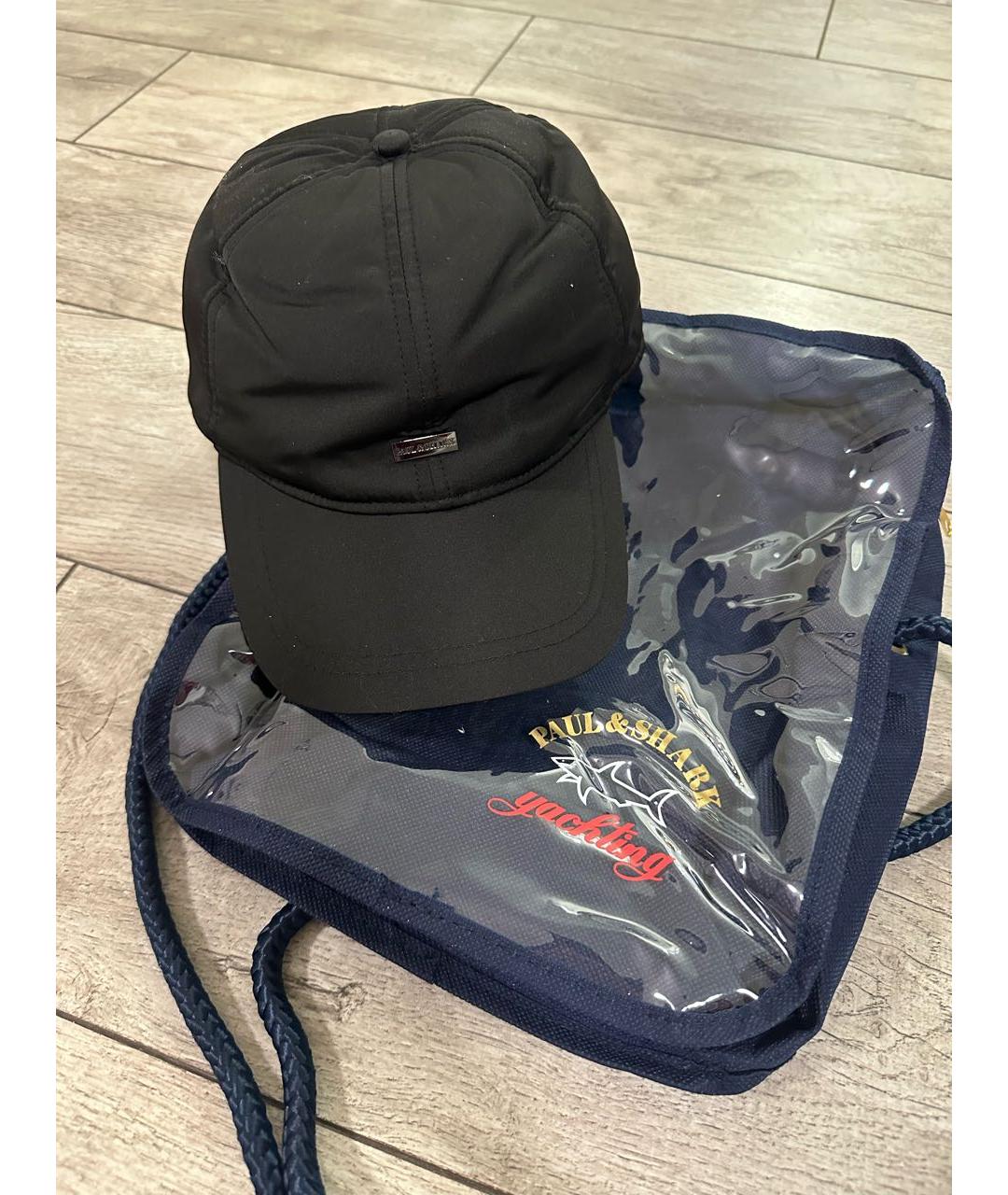 PAUL & SHARK Черная синтетическая кепка/бейсболка, фото 3