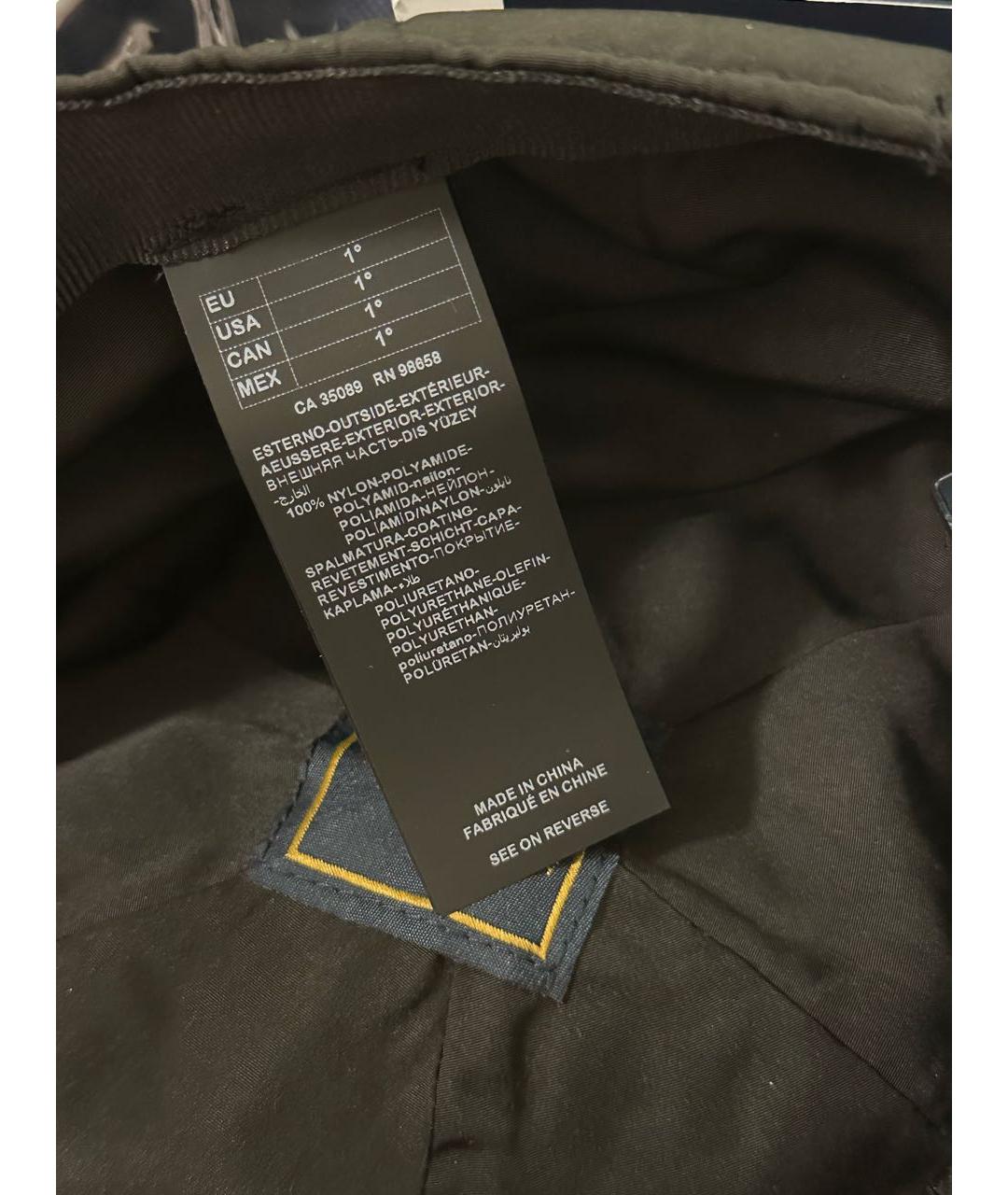 PAUL & SHARK Черная синтетическая кепка/бейсболка, фото 5