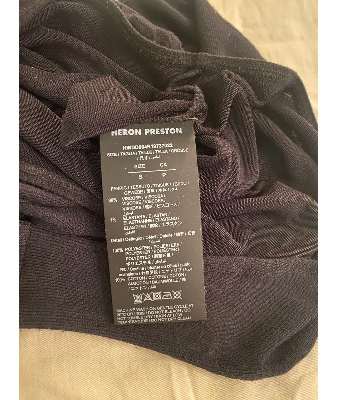 HERON PRESTON Черное вискозное боди, фото 7