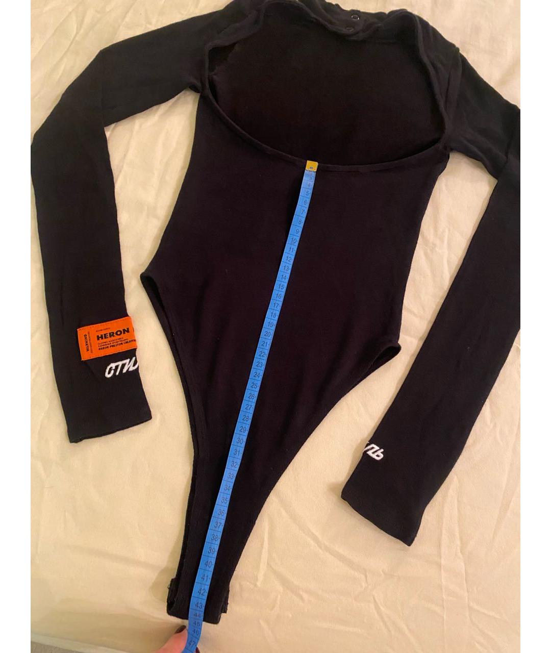 HERON PRESTON Черное вискозное боди, фото 5