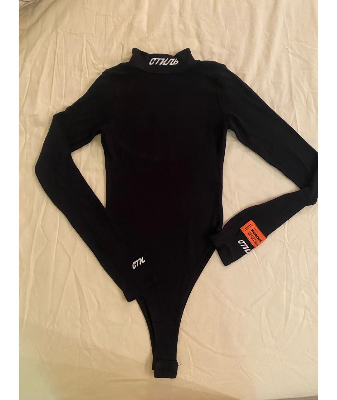 HERON PRESTON Черное вискозное боди, фото 9