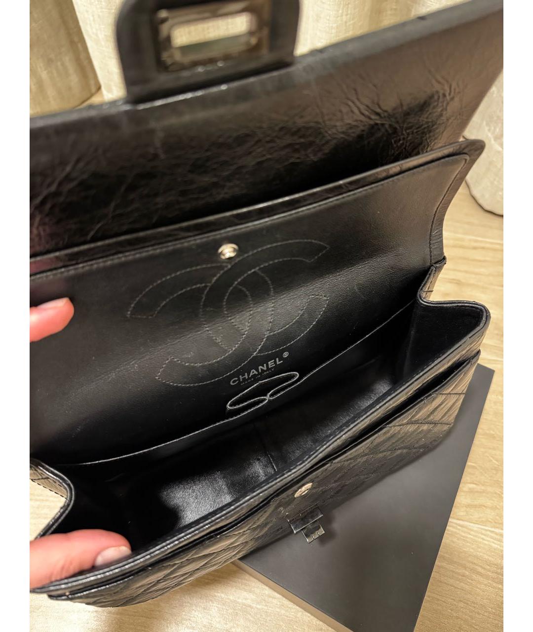 CHANEL Черная кожаная сумка через плечо, фото 4