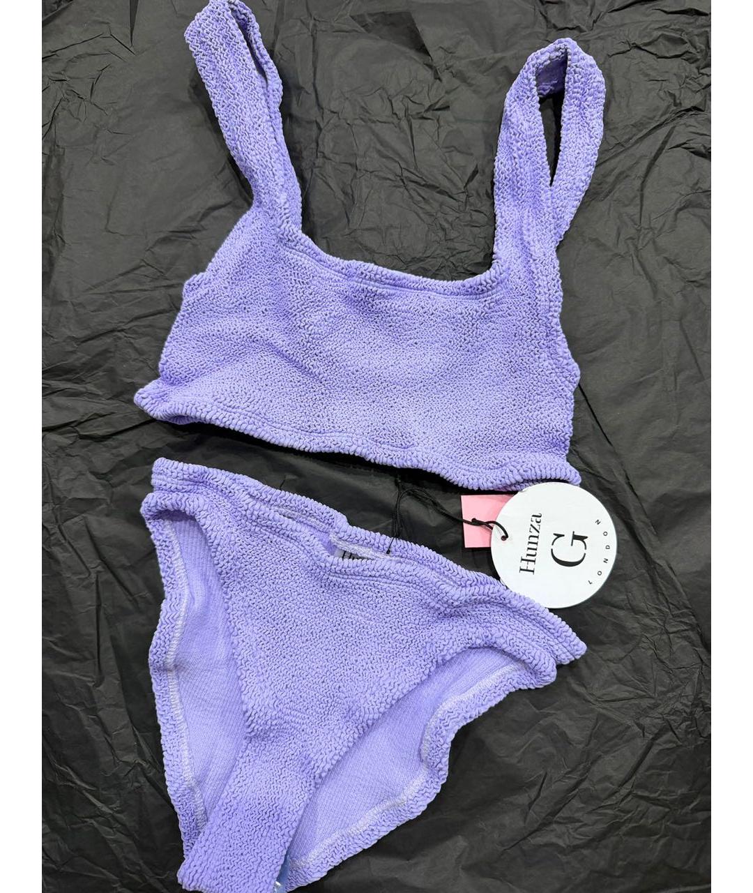 HUNZA G Фиолетовый купальник, фото 2
