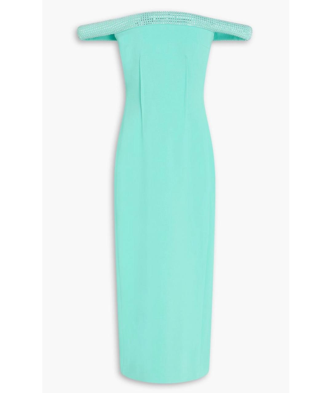 DAVID KOMA Зеленые вискозное коктейльное платье, фото 4
