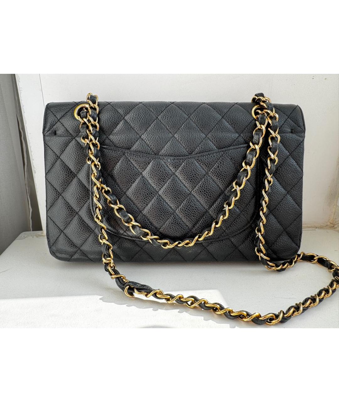 CHANEL Черная кожаная сумка через плечо, фото 2