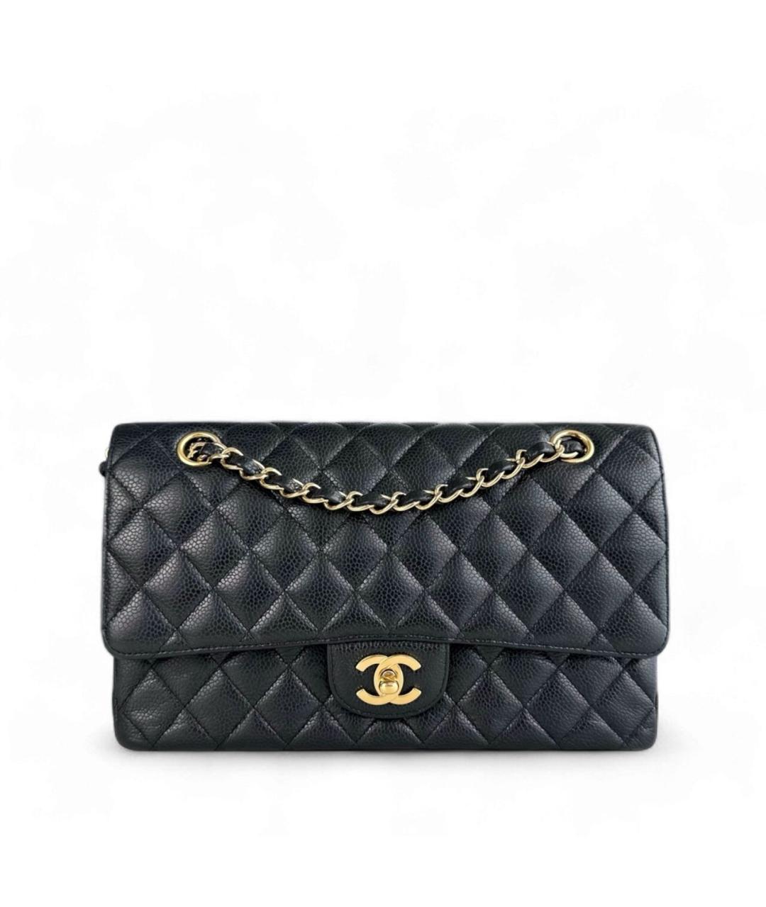 CHANEL Черная кожаная сумка через плечо, фото 8