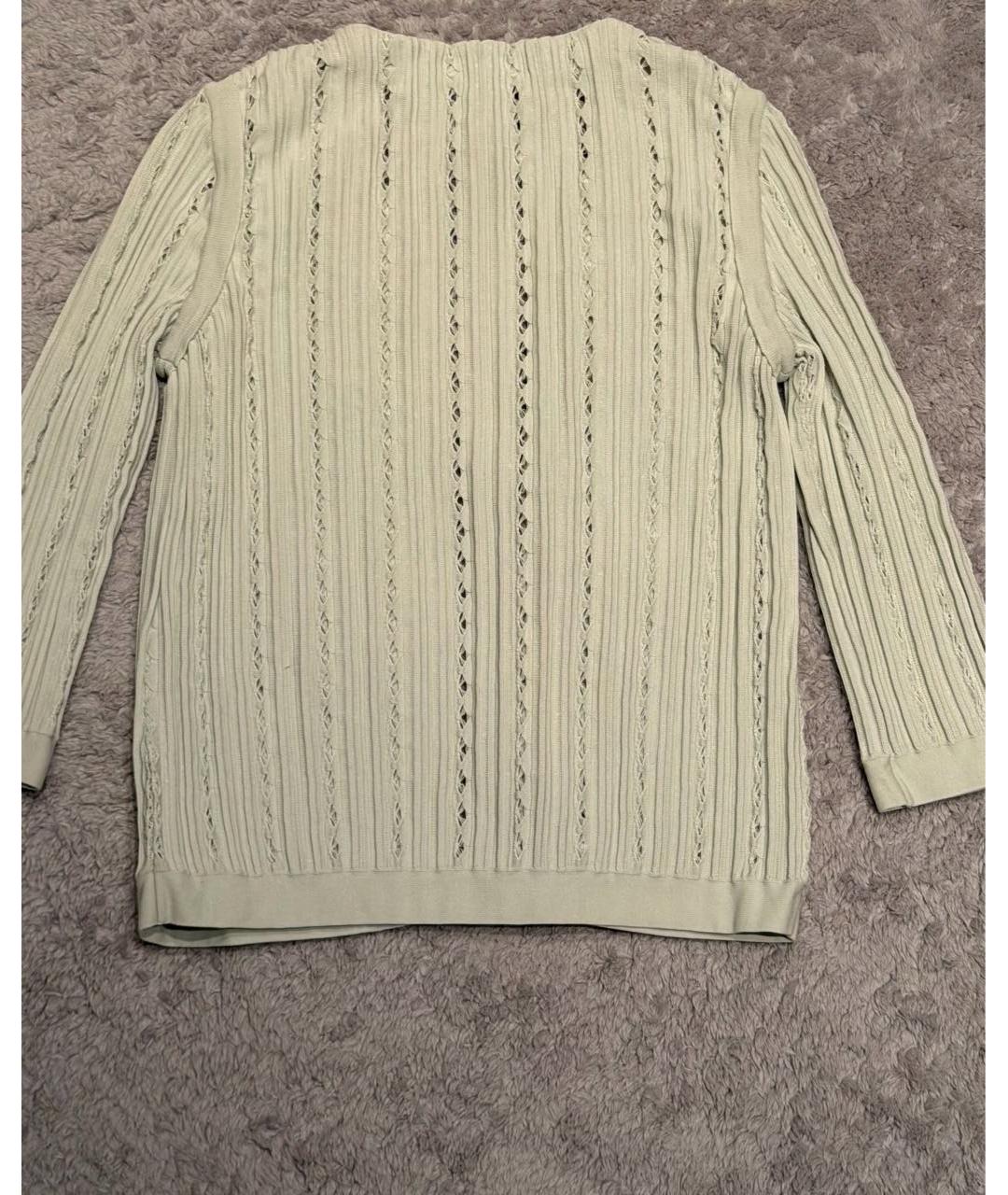 CHANEL Бирюзовый хлопковый кардиган, фото 2