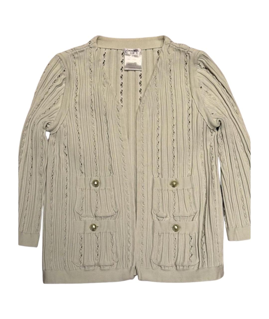 CHANEL Бирюзовый хлопковый кардиган, фото 1