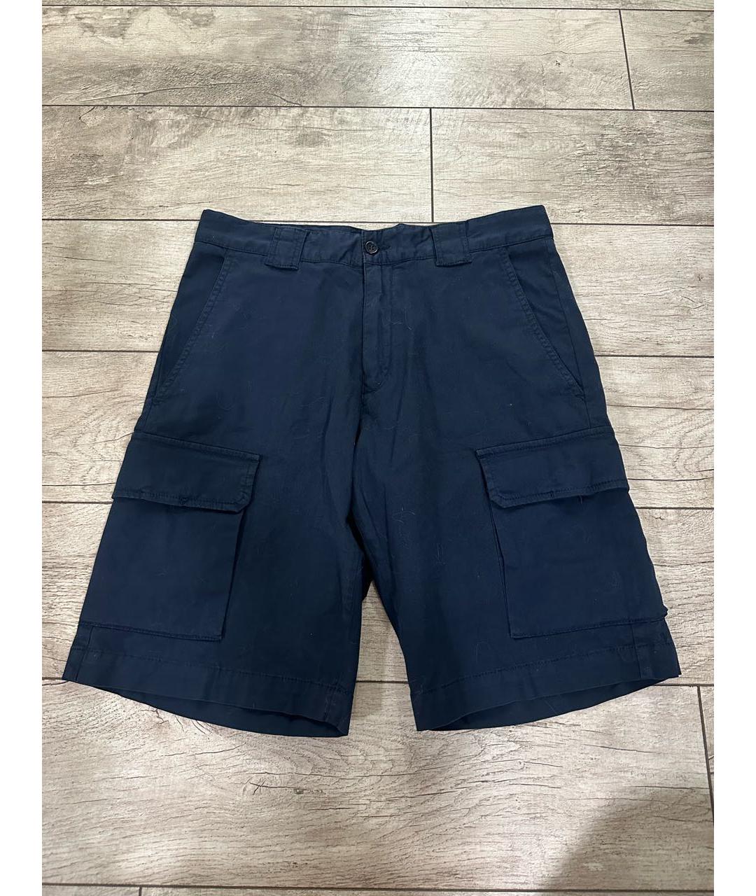 PAUL & SHARK Темно-синие хлопковые шорты, фото 6