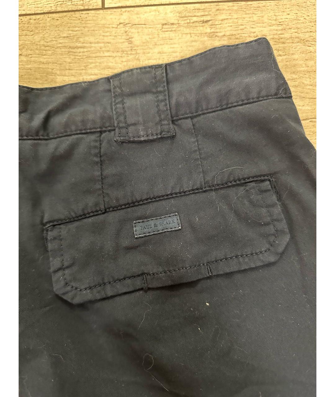 PAUL & SHARK Темно-синие хлопковые шорты, фото 3